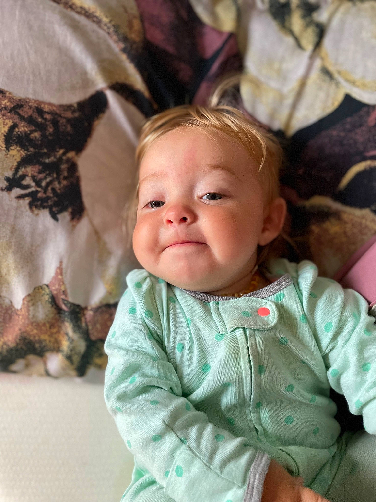 Oaklynne joined the competition — help win amazing prizes! baby, baby_toddler_clothing, cheek, child, comfort, eye, face, felidae, fun, hair, hairstyle, happy, head, interaction, iris, outerwear, person, skin, sleeve, smile