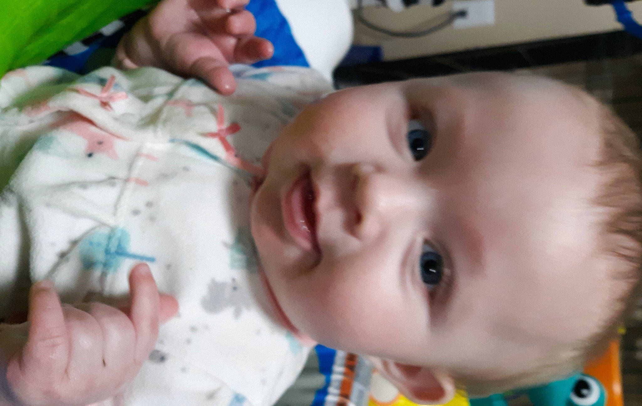 Darla is registered to the contest to win money with this photo: baby, cheek, child, chin, ear, eye, eyebrow, face, facial_expression, finger, forehead, head, iris, lip, mouth, nose, person, product, skin, smile