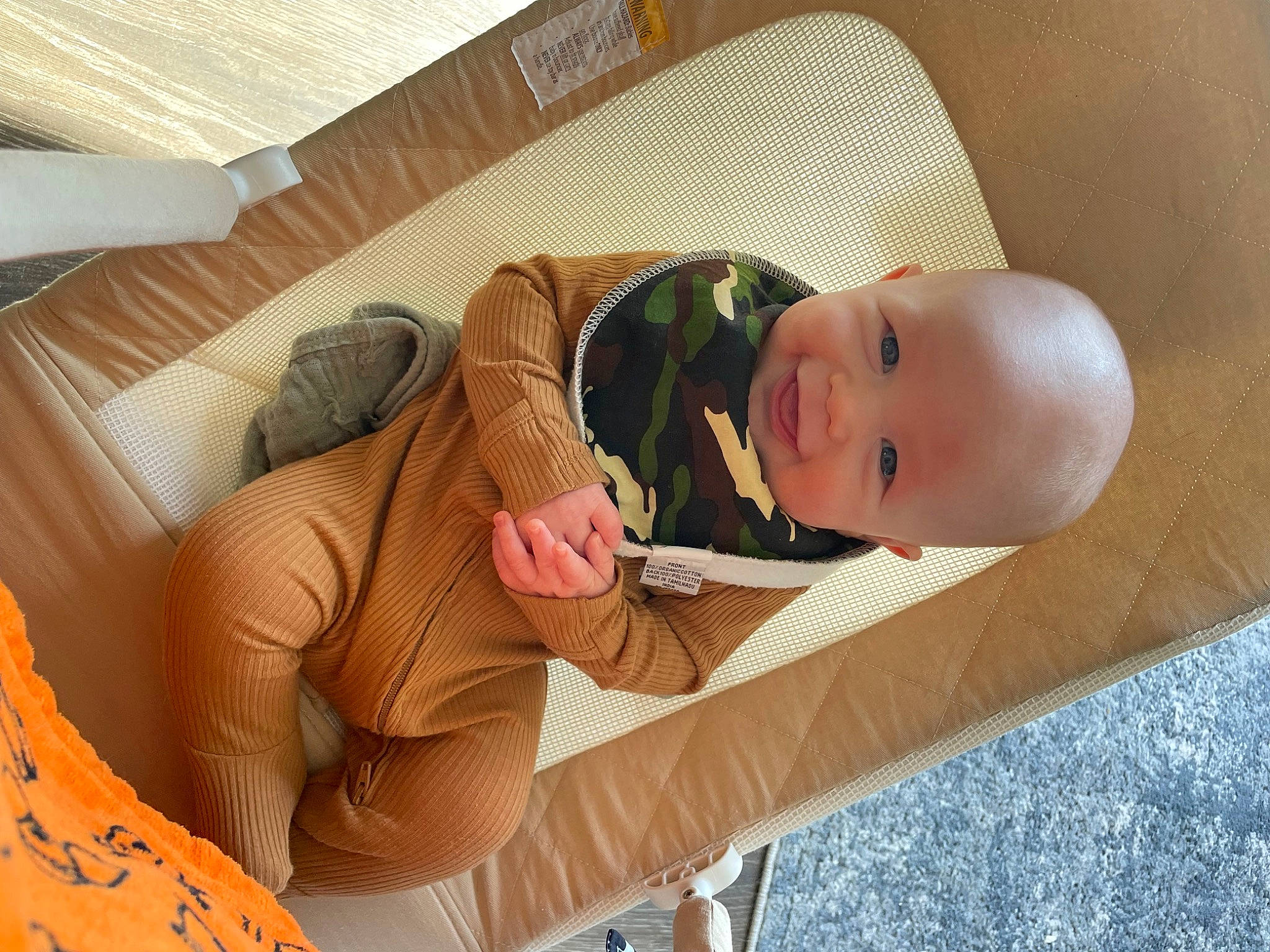 Jackson joined the competition — help win amazing prizes! baby, baby_products, baby_toddler_clothing, chest, child, comfort, eyelash, finger, foot, linens, nail, peach, person, room, skin, thigh, thumb, toddler, toy, wood