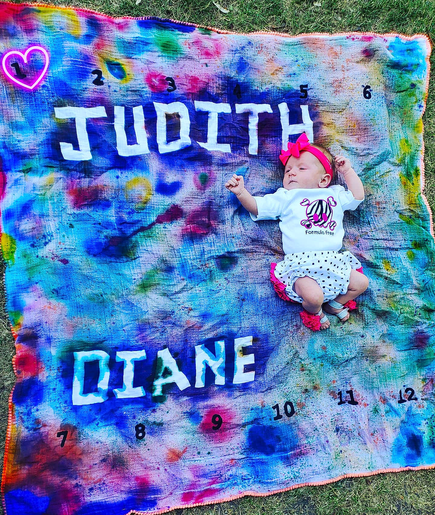 Judith is registered to the contest to win money with this photo: advertising, art, font, linens, pattern, person, poster, quilt, textile