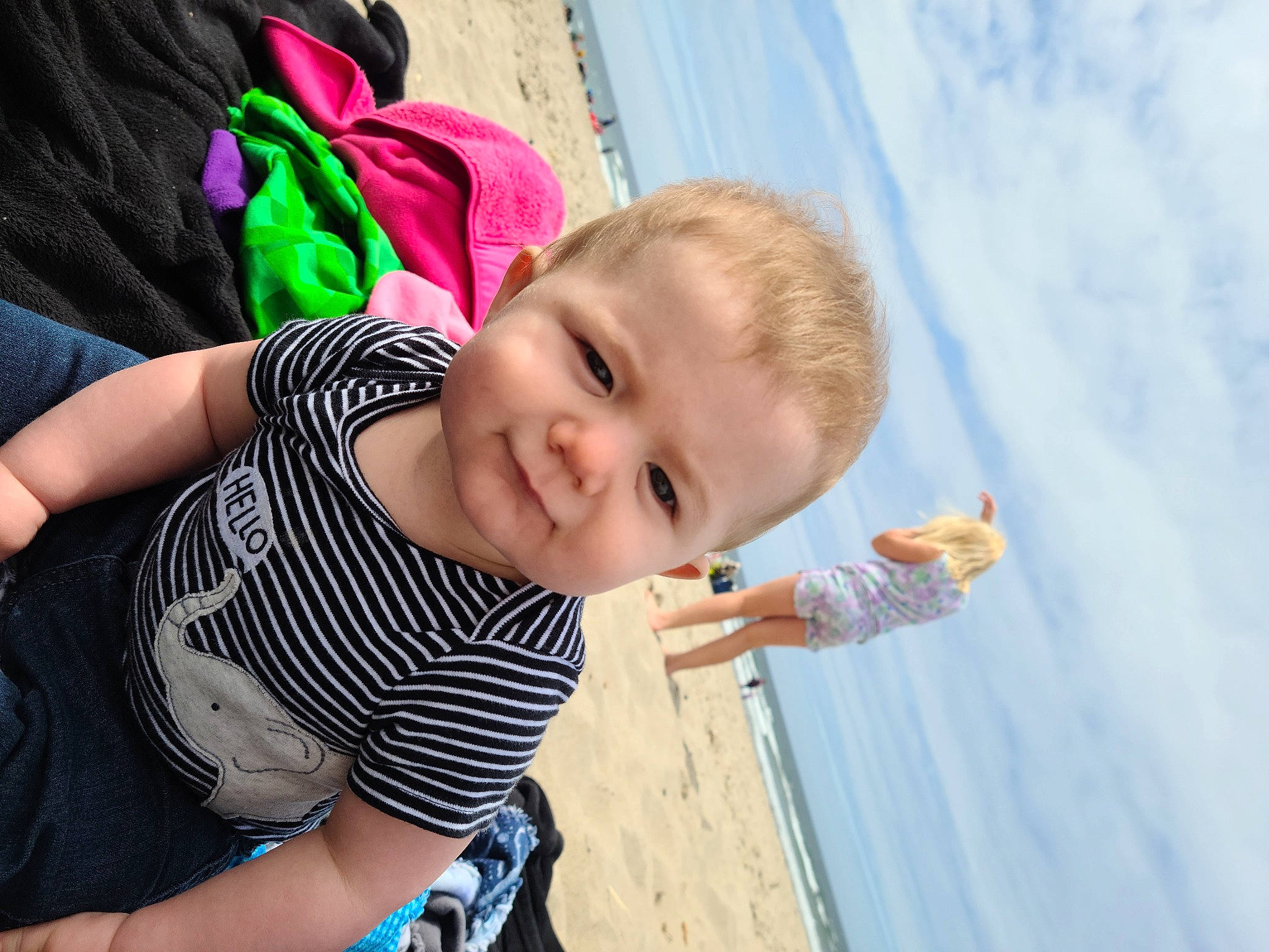 Ezekiel is registered to the contest to win money with this photo: baby, cheek, child, fun, happy, person, play, product, skin, smile, toddler, vacation