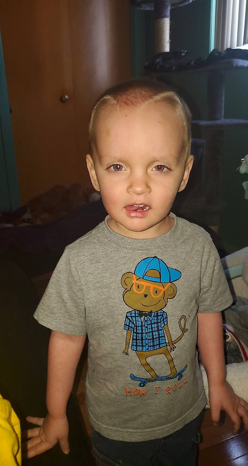 Kayden participe au concours pour gagner de l'argent avec cette photo : baby_toddler_clothing, cheek, chin, cool, ear, eyelash, facial_expression, forehead, hairstyle, head, human_body, iris, joint, mammal, mouth, neck, nose, person, skin, sleeve