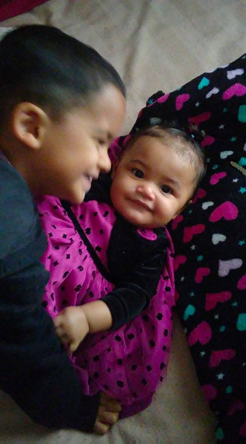 Jaydin Nicole Lyn Duffey is registered to the contest to win money with this photo: cheek, child, daughter, day, fun, girl, head, infant, magenta, person, pink, product, purple, skin, smile, toddler