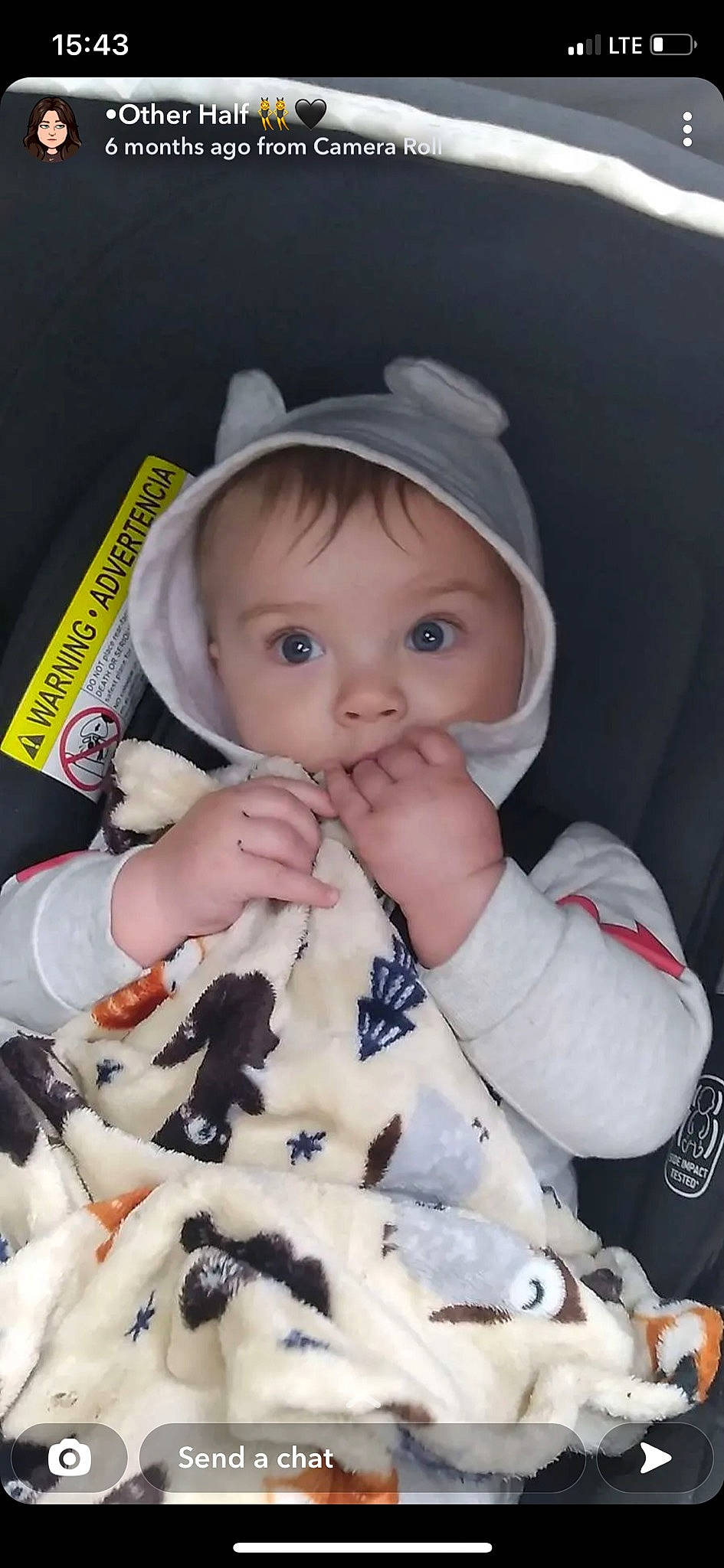 Jason joined the competition — help win amazing prizes! baby, baby_products, baby_safety, baby_toddler_clothing, cap, cheek, child, fur, iris, linens, lip, nail, nose, pattern, person, pink, sitting, skin, sleeve, toddler