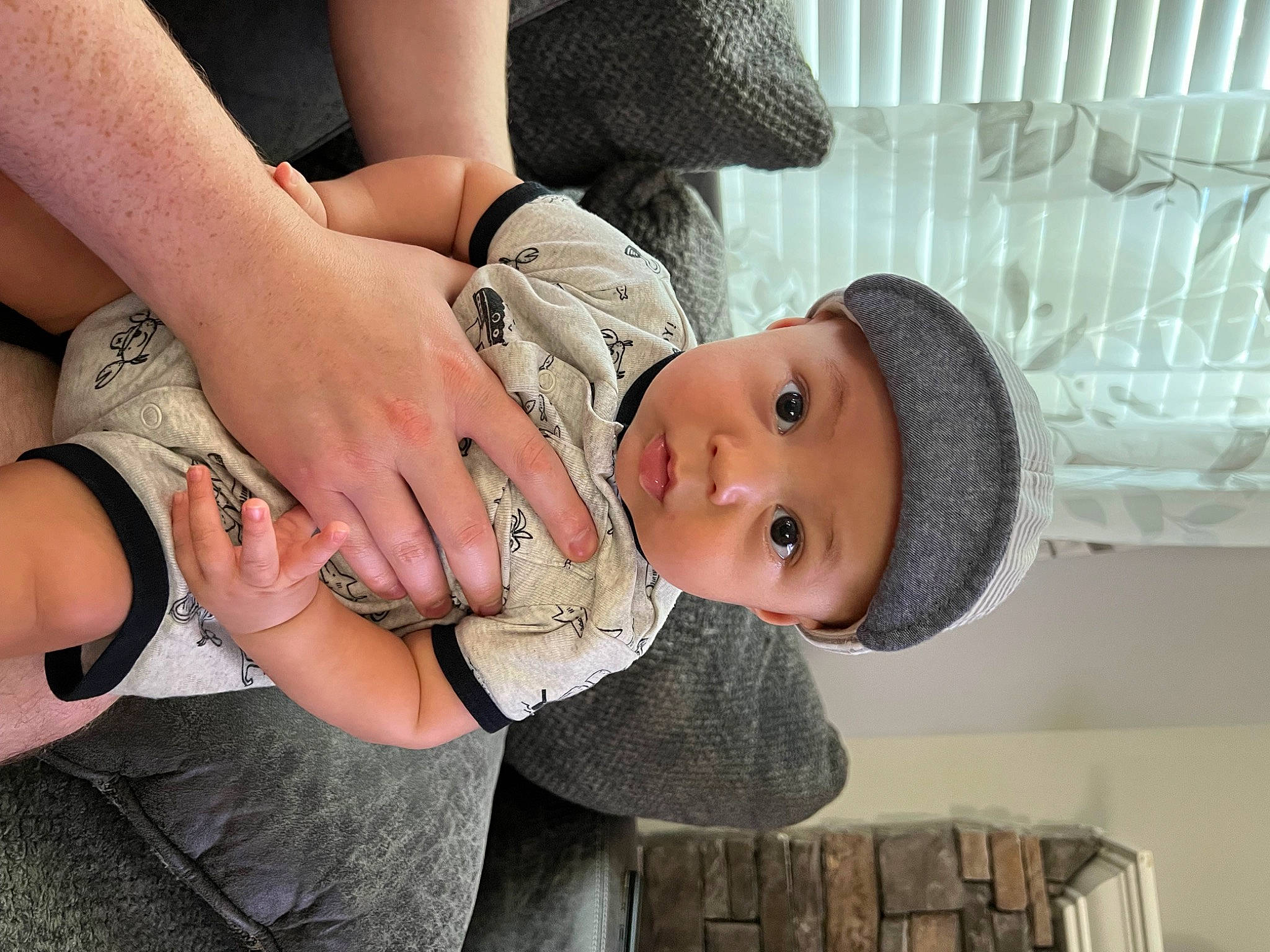 Jensen joined the competition — help win amazing prizes! baby, chest, child, elbow, eyelash, finger, gesture, happy, hat, headwear, human_leg, knee, nail, neck, person, shoulder, skin, thigh, thumb, toddler