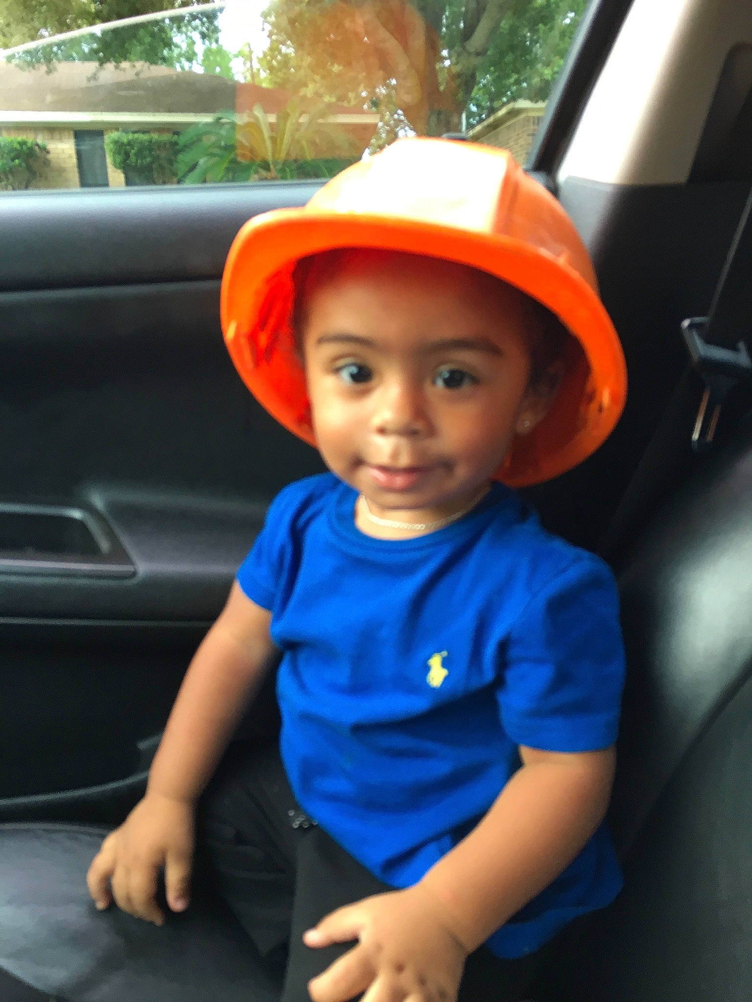 Jahiem joined the competition — help win amazing prizes! auto_part, automotive_exterior, baby_toddler_clothing, cap, car, child, electric_blue, family_car, fashion_accessory, fun, happy, hat, leisure, motor_vehicle, person, personal_protective_equipment, smile, toddler, tree, vacation