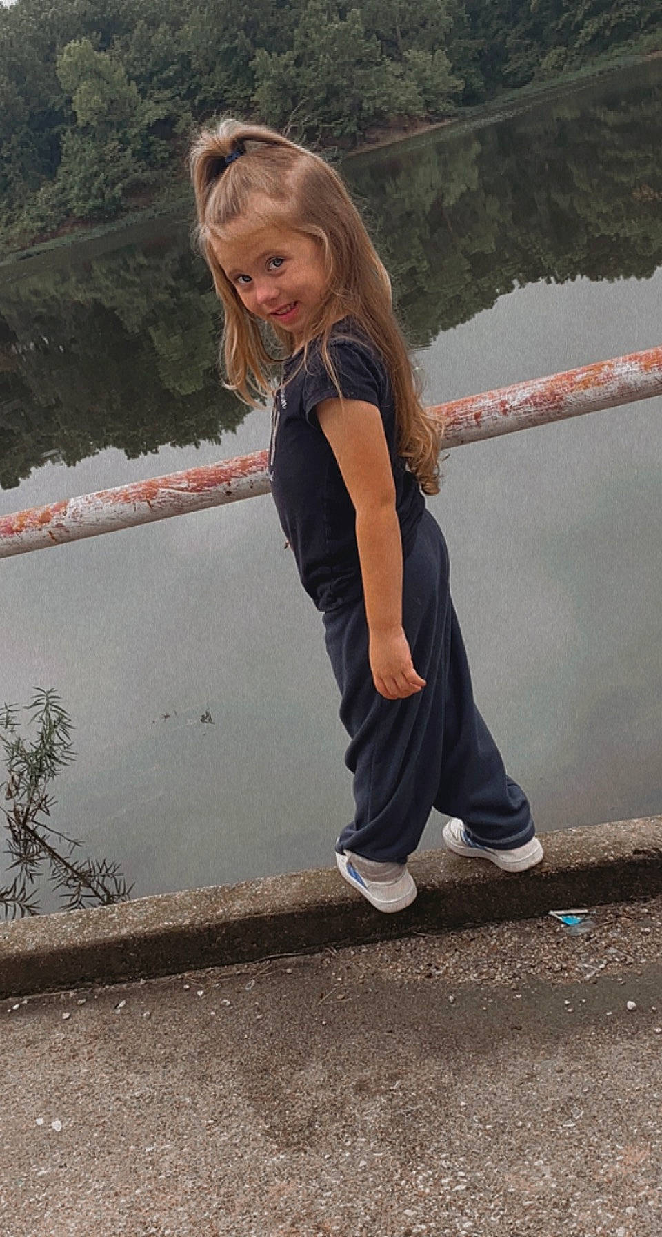 Teagan joined the competition — help win amazing prizes! blond, brown_hair, denim, flash_photography, fun, happy, human_leg, knee, leisure, long_hair, people_in_nature, person, recreation, shoulder, smile, sportswear, t_shirt, thigh, waist, water