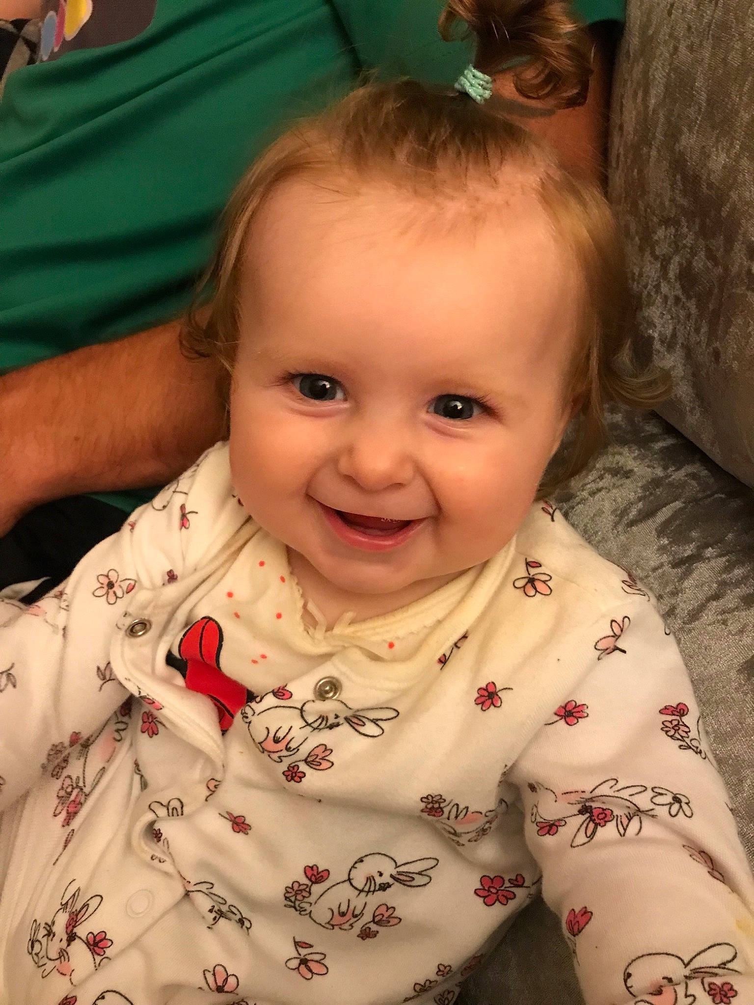 Charlotte is registered to the contest to win money with this photo: baby, cheek, child, chin, ear, eye, face, facial_expression, forehead, head, iris, joy, lip, mouth, nose, person, sitting, skin, smile, toddler
