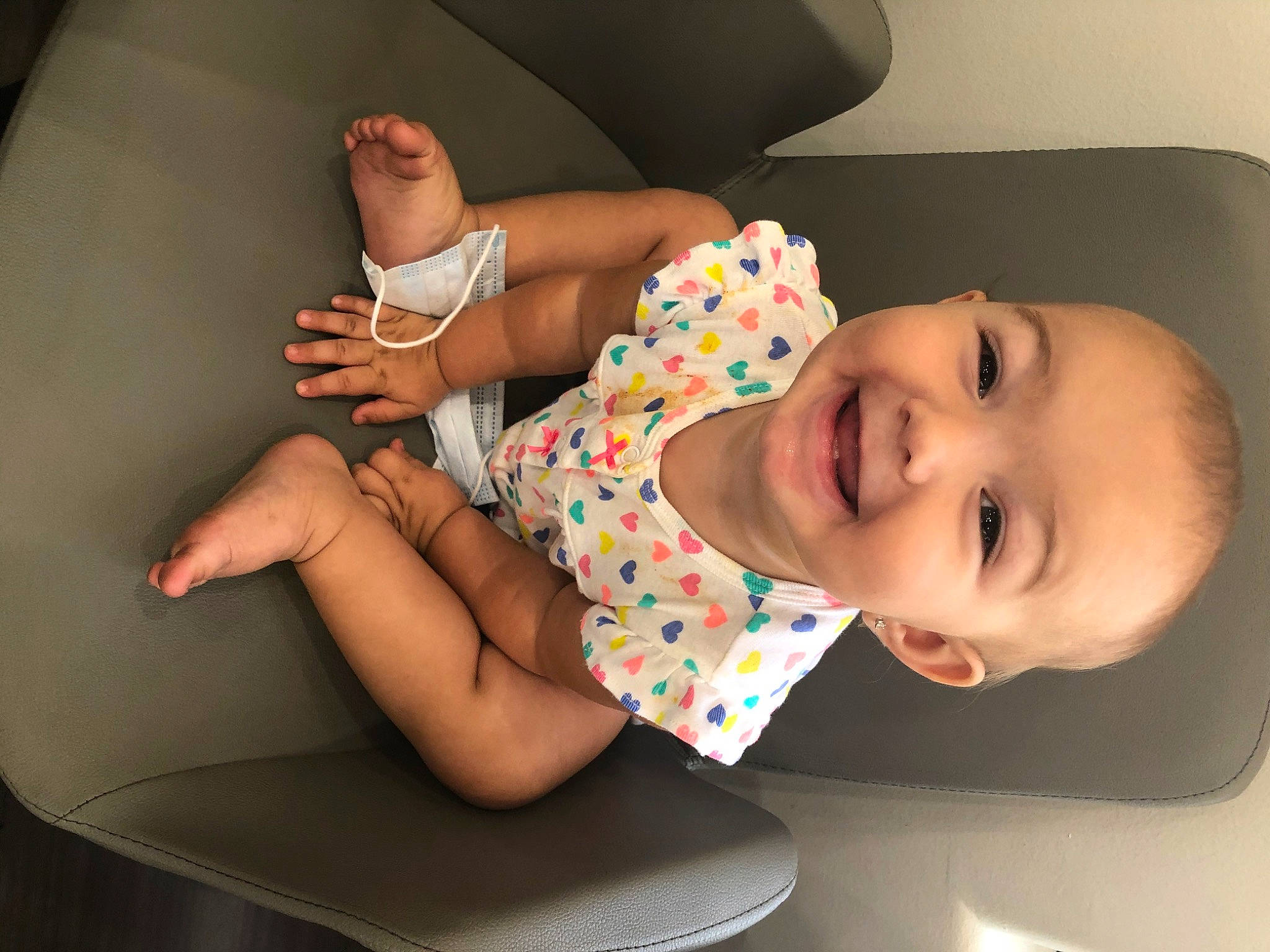 Kodi is registered to the contest to win money with this photo: arm, baby, baby_sleeping, birth, child, comfort, ear, finger, furniture, joy, leg, neck, person, product, toddler