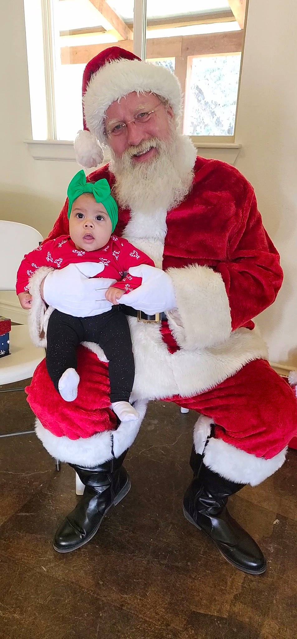 Emelia joined the competition — help win amazing prizes! beard, carmine, christmas, christmas_eve, costume, costume_hat, event, facial_hair, fictional_character, fun, fur, fur_clothing, happy, hat, headwear, holiday, joy, lap, person, red