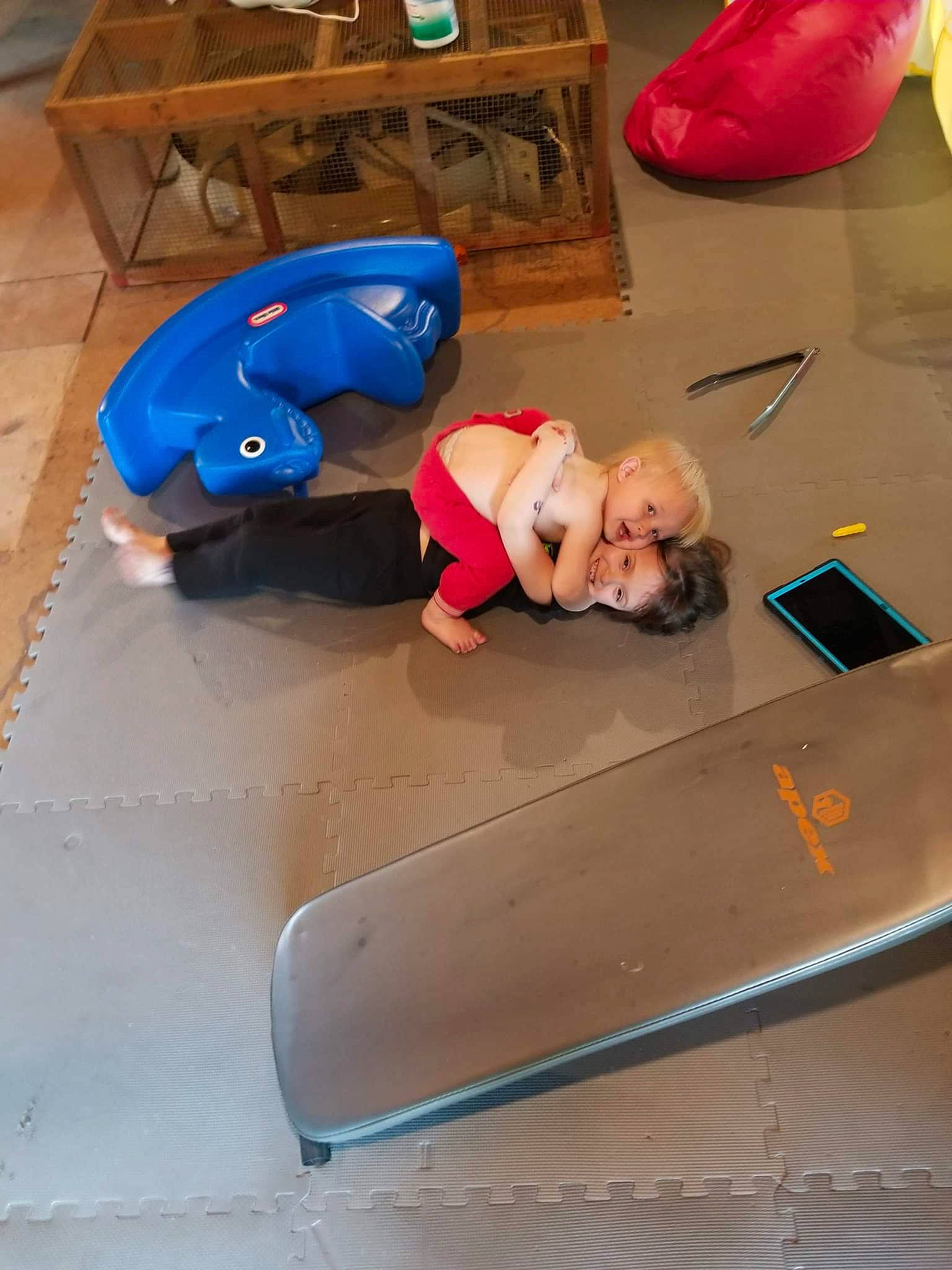 Jackson joined the competition — help win amazing prizes! child, comfort, floor, flooring, fun, hardwood, joy, leisure, mammal, person, plastic, play, recreation, room, smile, toddler, toy, wood