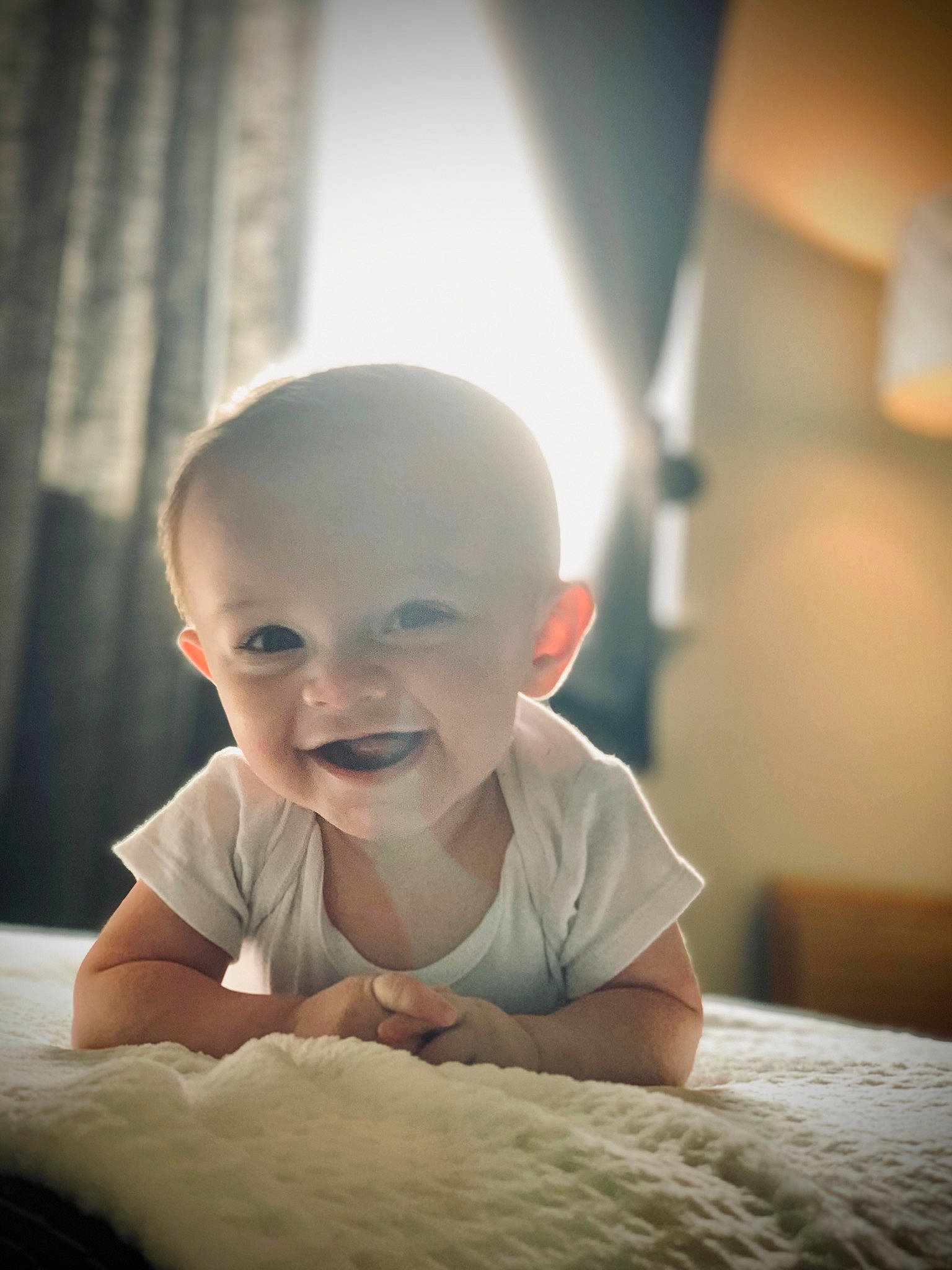 Boston joined the competition — help win amazing prizes! arm, baby, baby_toddler_clothing, cheek, child, chin, comfort, facial_expression, finger, flash_photography, flooring, fun, happy, iris, joy, lip, mouth, nose, person, skin