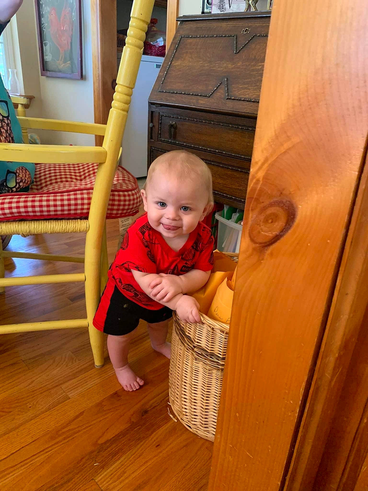 Daxton joined the competition — help win amazing prizes! baby, baby_safety, baby_toddler_clothing, child, floor, flooring, fun, happy, hardwood, laminate_flooring, leisure, person, plank, plywood, room, smile, toddler, varnish, wood, wood_flooring