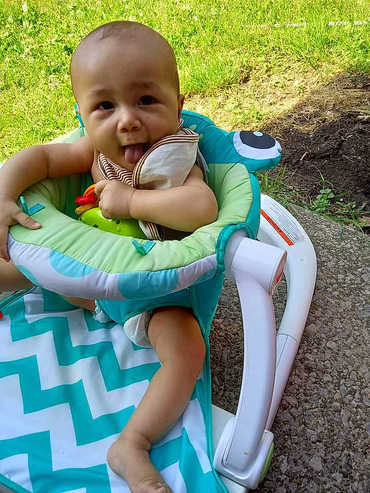 Jeremy joined the competition — help win amazing prizes! baby, baby_products, baby_toddler_clothing, beauty, child, comfort, face, finger, fun, grass, happy, head, leisure, people_in_nature, person, recreation, sitting, skin, smile, thigh