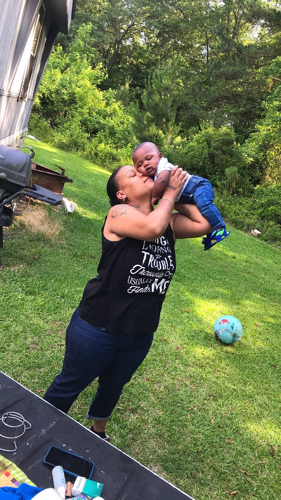 Ar'Moni joined the competition — help win amazing prizes! fun, grass, lawn, leisure, muscle, person, physical_fitness, recreation, tree