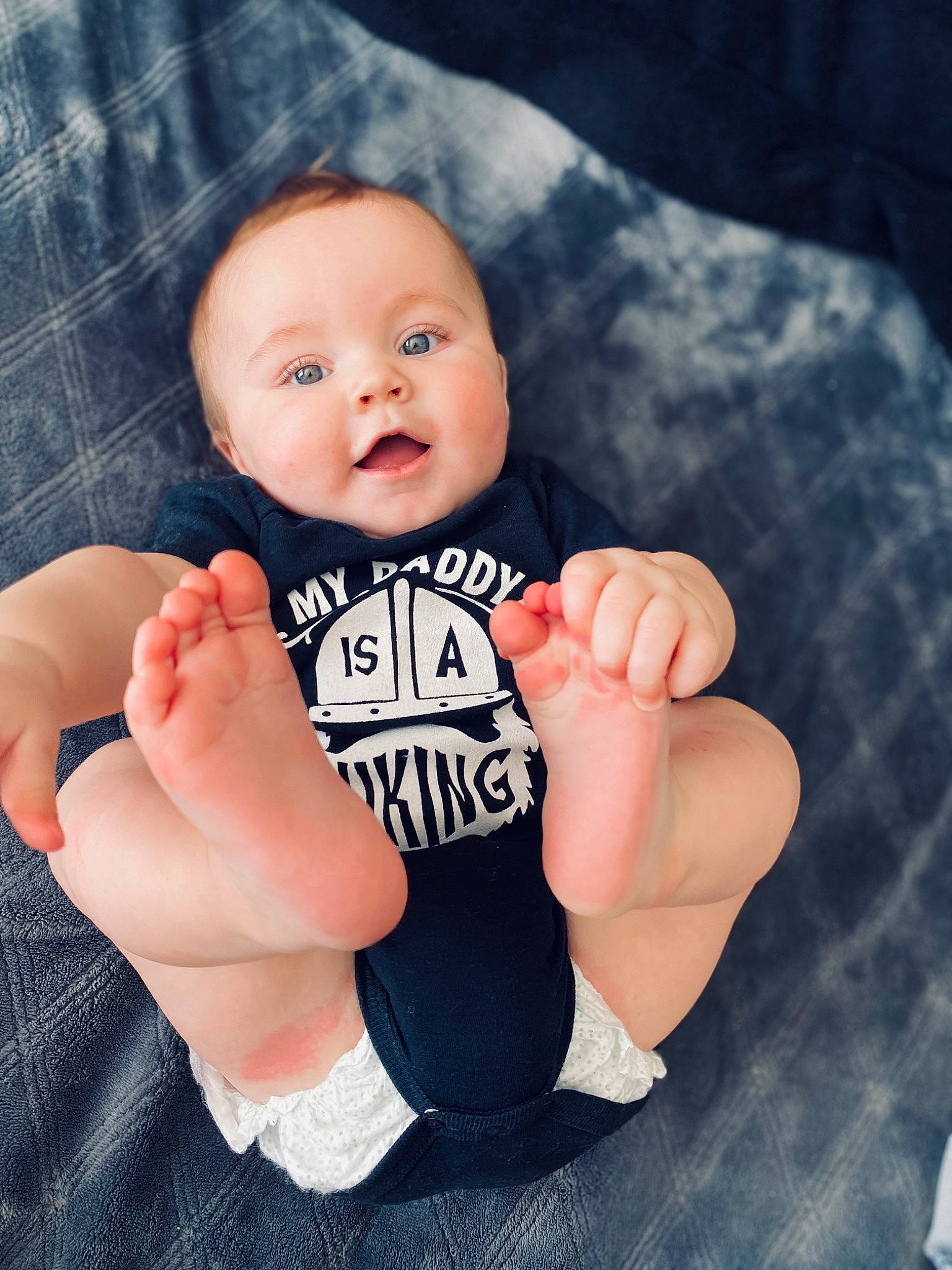 Rhyker joined the competition — help win amazing prizes! arm, baby, baby_toddler_clothing, cheek, comfort, cool, eye, finger, flash_photography, gesture, hand, happy, head, knee, person, skin, sleeve, smile, standing, t_shirt