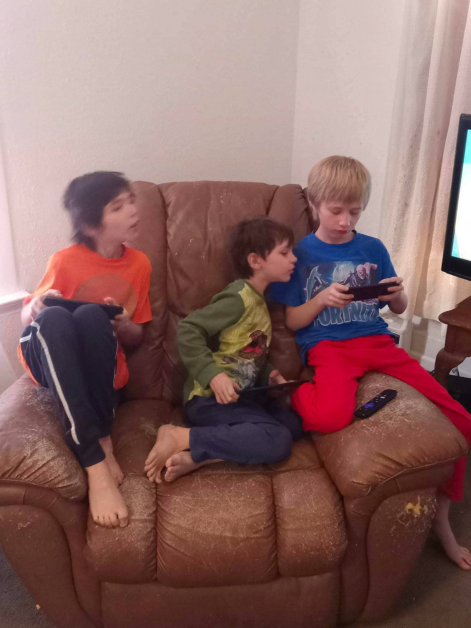 Seth joined the competition — help win amazing prizes! child, comfort, couch, curtain, event, fun, furniture, home_appliance, lap, leisure, living_room, person, room, sharing, sitting, sofa_bed, t_shirt, television, thigh, toddler