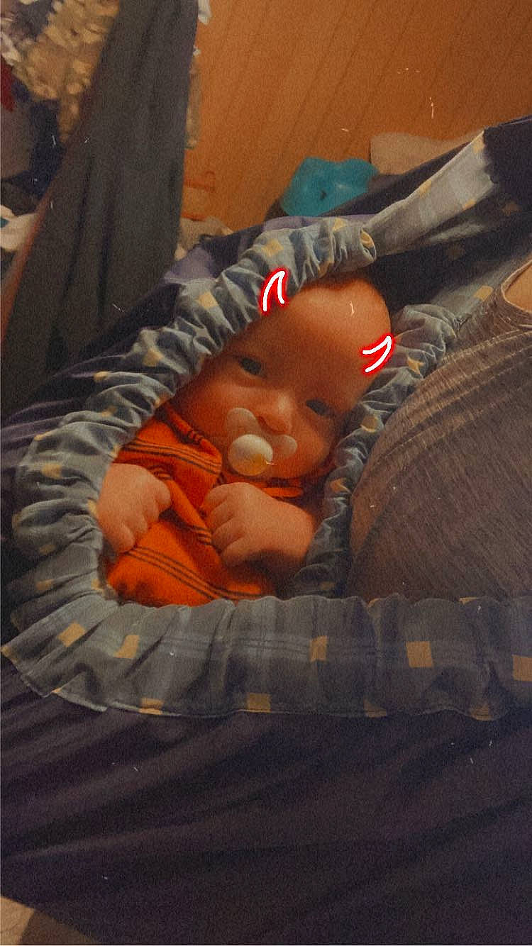 Andrew is registered to the contest to win money with this photo: baby, baby_carriage, baby_products, baby_safety, bedtime, car_seat, carmine, cheek, comfort, eye, flooring, human_body, infant_bed, linens, nap, orange, person, sitting, sleep, toddler