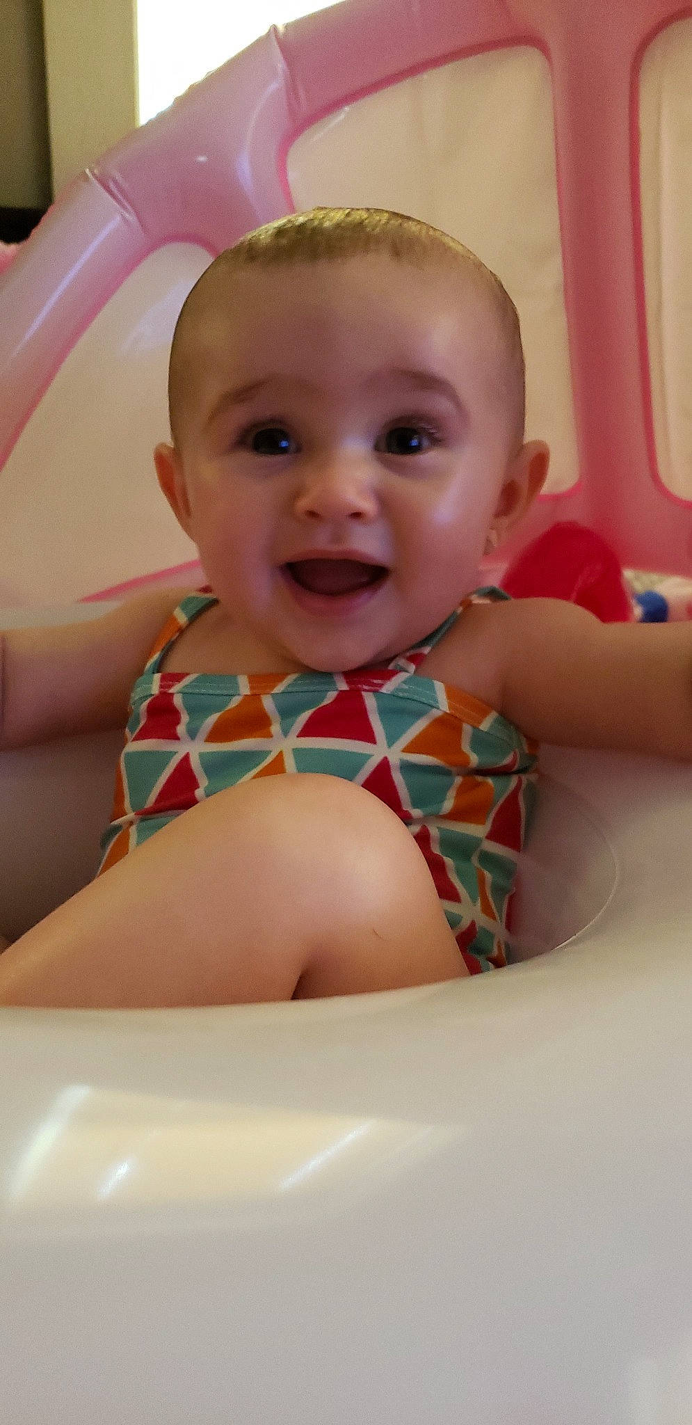 Jasmyn joined the competition — help win amazing prizes! baby, bathing, cheek, child, face, facial_expression, head, lip, mouth, person, skin, smile, toddler