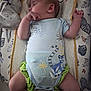 Charli participe au concours pour gagner de l'argent avec cette photo : baby, sleeping, onesie, green_shorts, changing_mat, patterned_mat, infant, peaceful, child, cute, soft_light, resting, clothing, skin, hand, legs, indoors, portrait, young_child, baby_boy