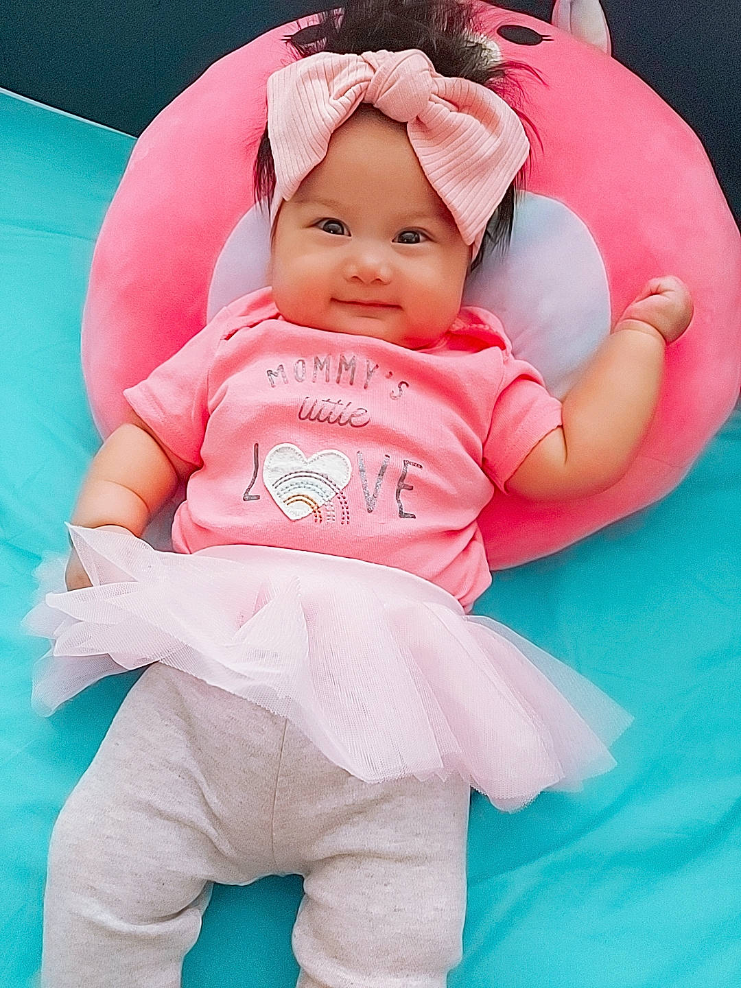 Laaesa Belle joined the competition — help win amazing prizes! aqua, baby, baby_products, baby_sleeping, baby_toddler_clothing, beauty, cheek, child, comfort, facial_expression, fun, happy, headgear, headwear, magenta, person, pink, product, skin, sleeve