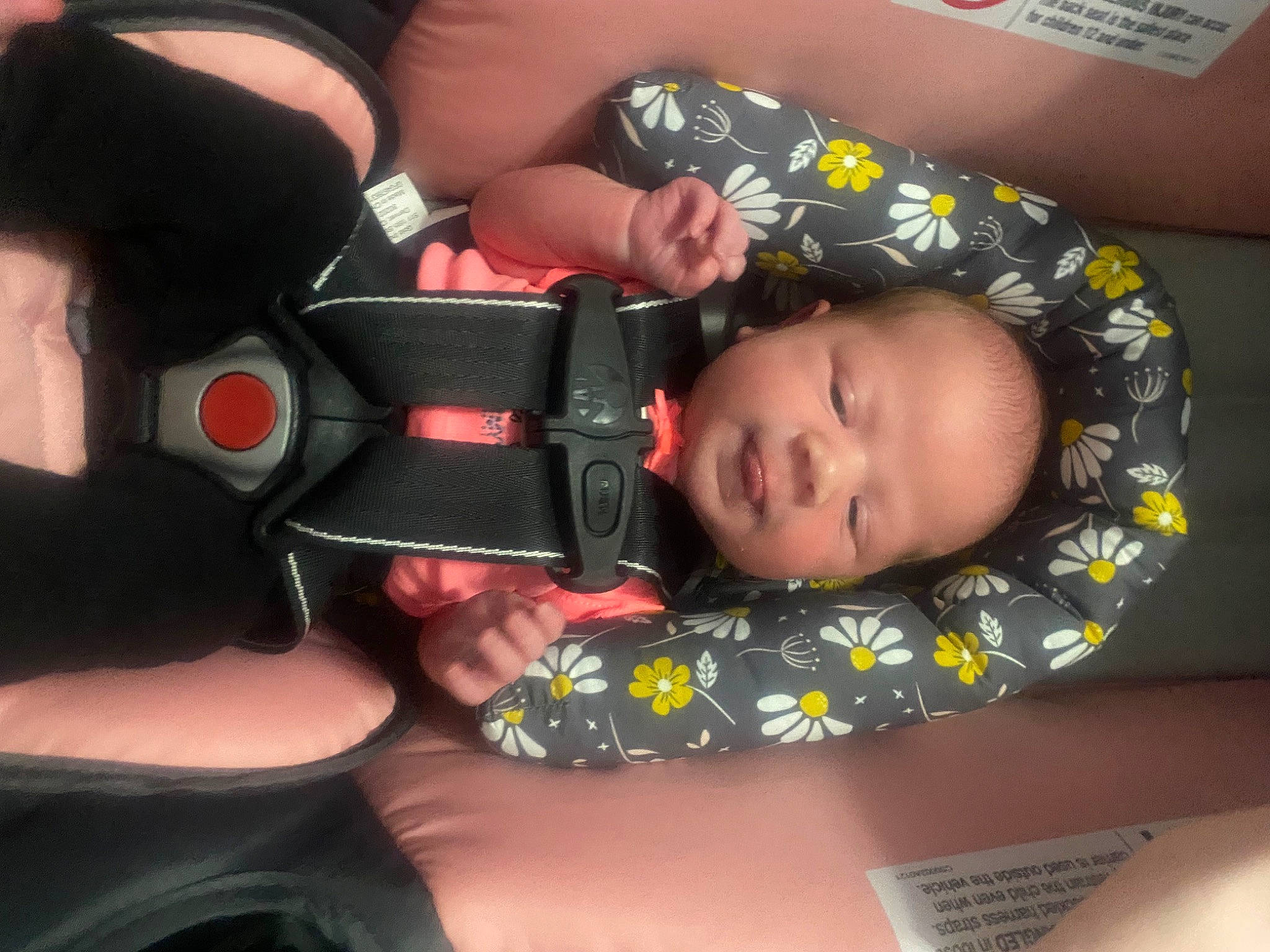 Lakelynn joined the competition — help win amazing prizes! baby, baby_carriage, baby_products, baby_sleeping, baby_toddler_clothing, car_seat, cheek, child, comfort, ear, finger, gesture, lap, mouth, nail, person, sitting, skin, thigh, thumb