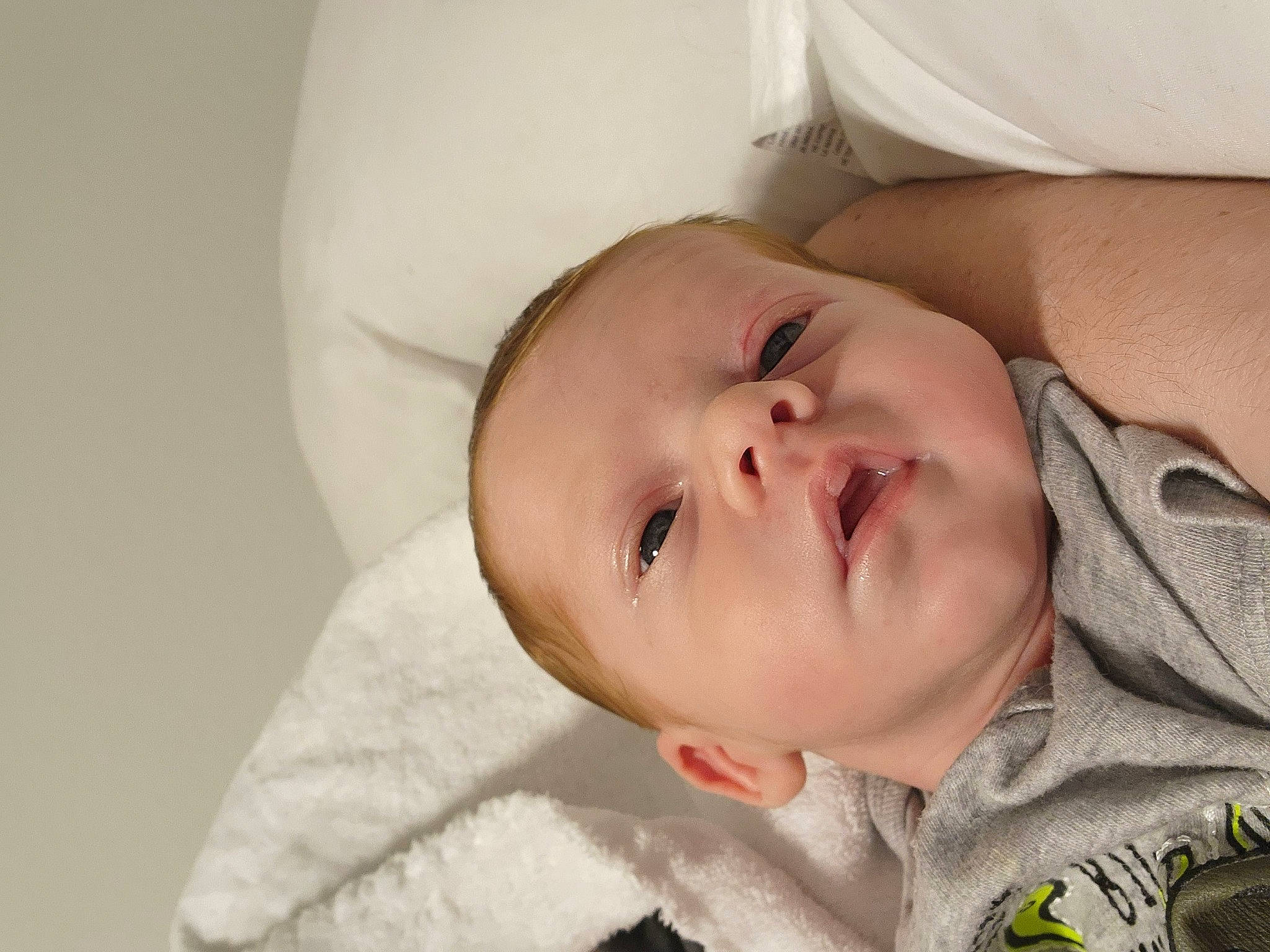 Ambrose is registered to the contest to win money with this photo: baby, baby_products, baby_toddler_clothing, cheek, child, chin, comfort, eye, eyebrow, eyelash, face, happy, iris, lip, mouth, nose, person, skin, sleeve, smile