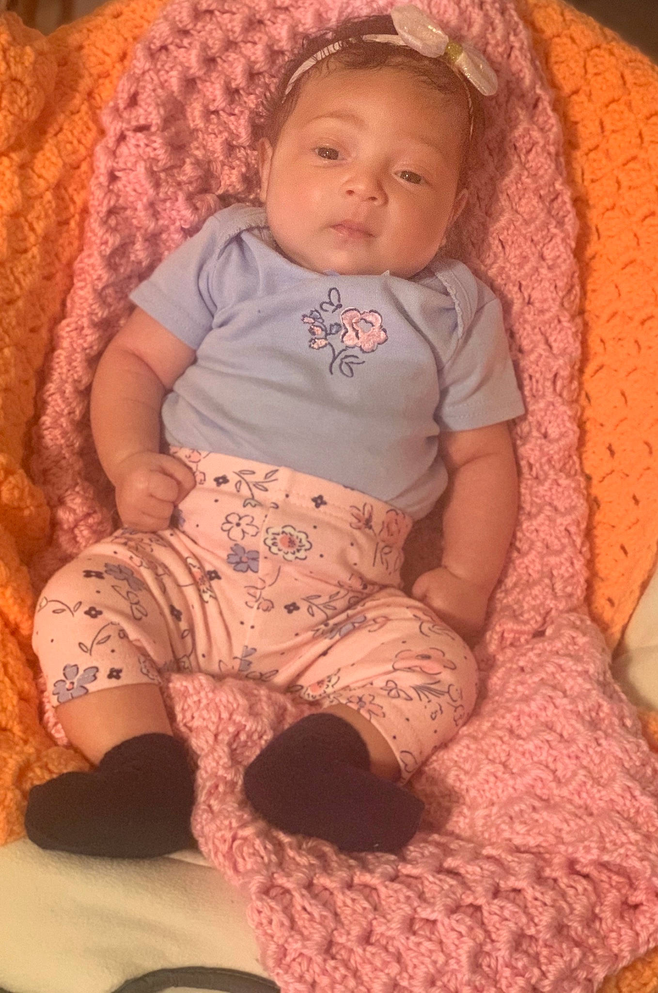 Malani joined the competition — help win amazing prizes! arm, baby, baby_toddler_clothing, cheek, chin, comfort, eye, finger, head, human_body, iris, leg, lip, mouth, neck, organ, person, pink, skin, sleeve