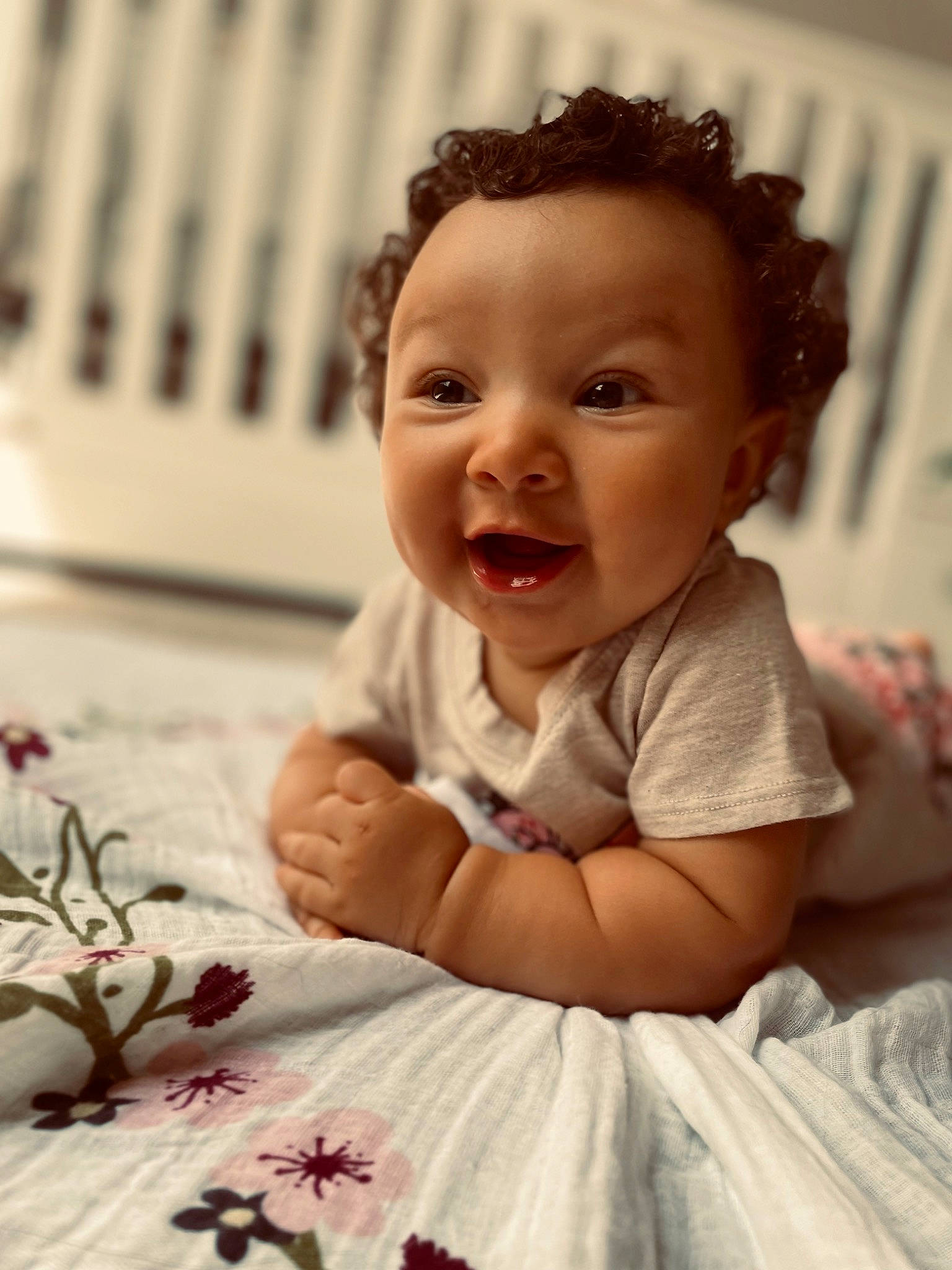 Luna joined the competition — help win amazing prizes! baby_toddler_clothing, cheek, chin, dress, eye, eyebrow, face, facial_expression, gesture, happy, head, iris, lip, mouth, nose, person, product, skin, sleeve, smile