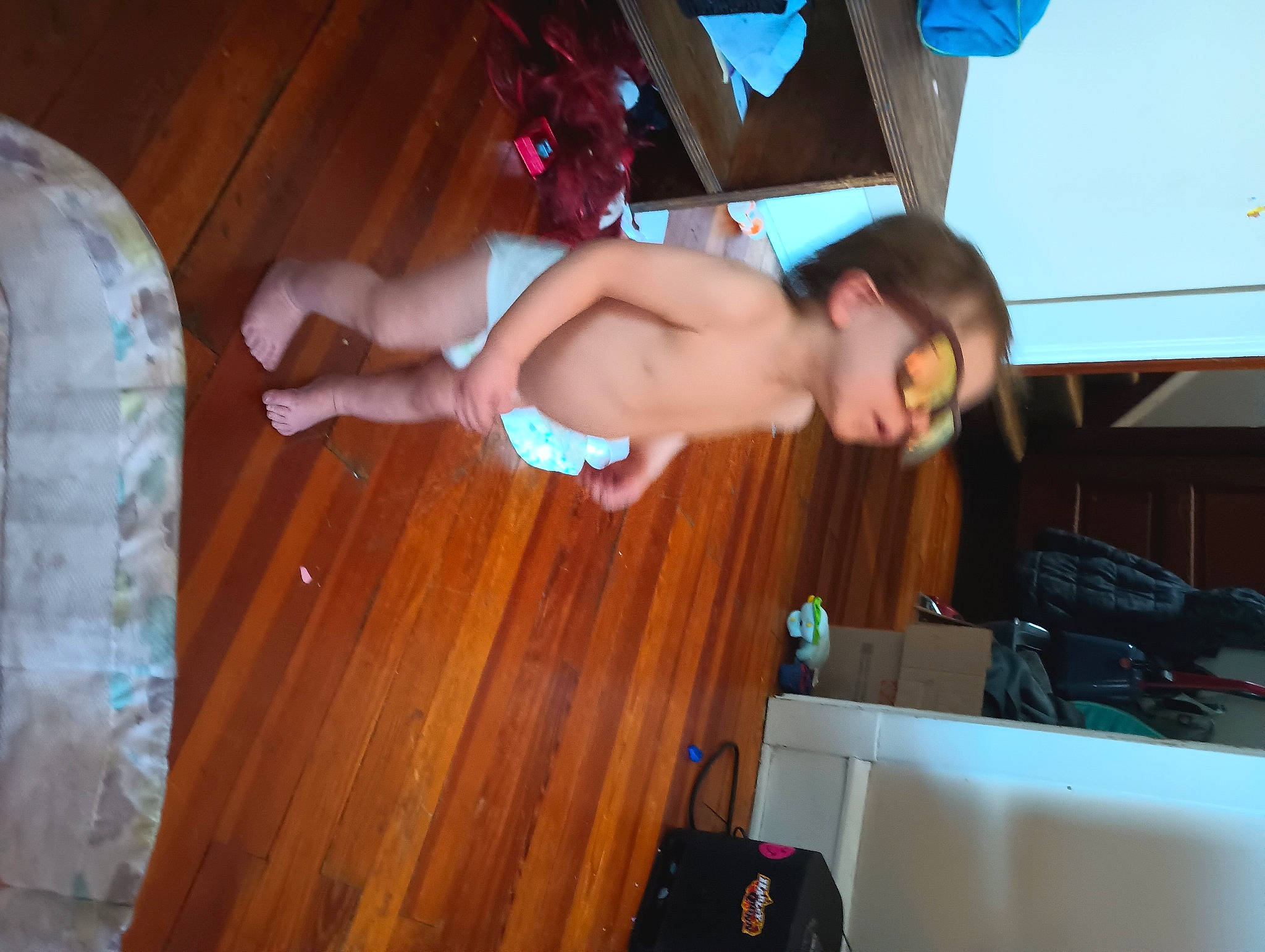 Miguel joined the competition — help win amazing prizes! abdomen, bag, balance, barechested, chest, elbow, event, flooring, foot, fun, hardwood, human_leg, knee, luggage_and_bags, muscle, person, thigh, toddler, trunk, wood