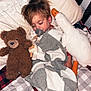 Easton is registered to the contest to win money with this photo: toddler, sleeping, crib, blanket, teddy_bear, plush_duck, pacifier, child, bedtime, cozy, soft_toys, hair, pillow, comfort, cute, indoor, rest, peaceful, foot, clothing