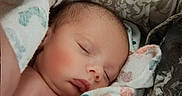 Aralynn joined the competition — help win amazing prizes! baby, sleeping, blanket, medical, electrodes, infant, face, peaceful, closeup, cushion, patterned, arm, resting, indoors, child, person, soft, comfort, newborn, skin