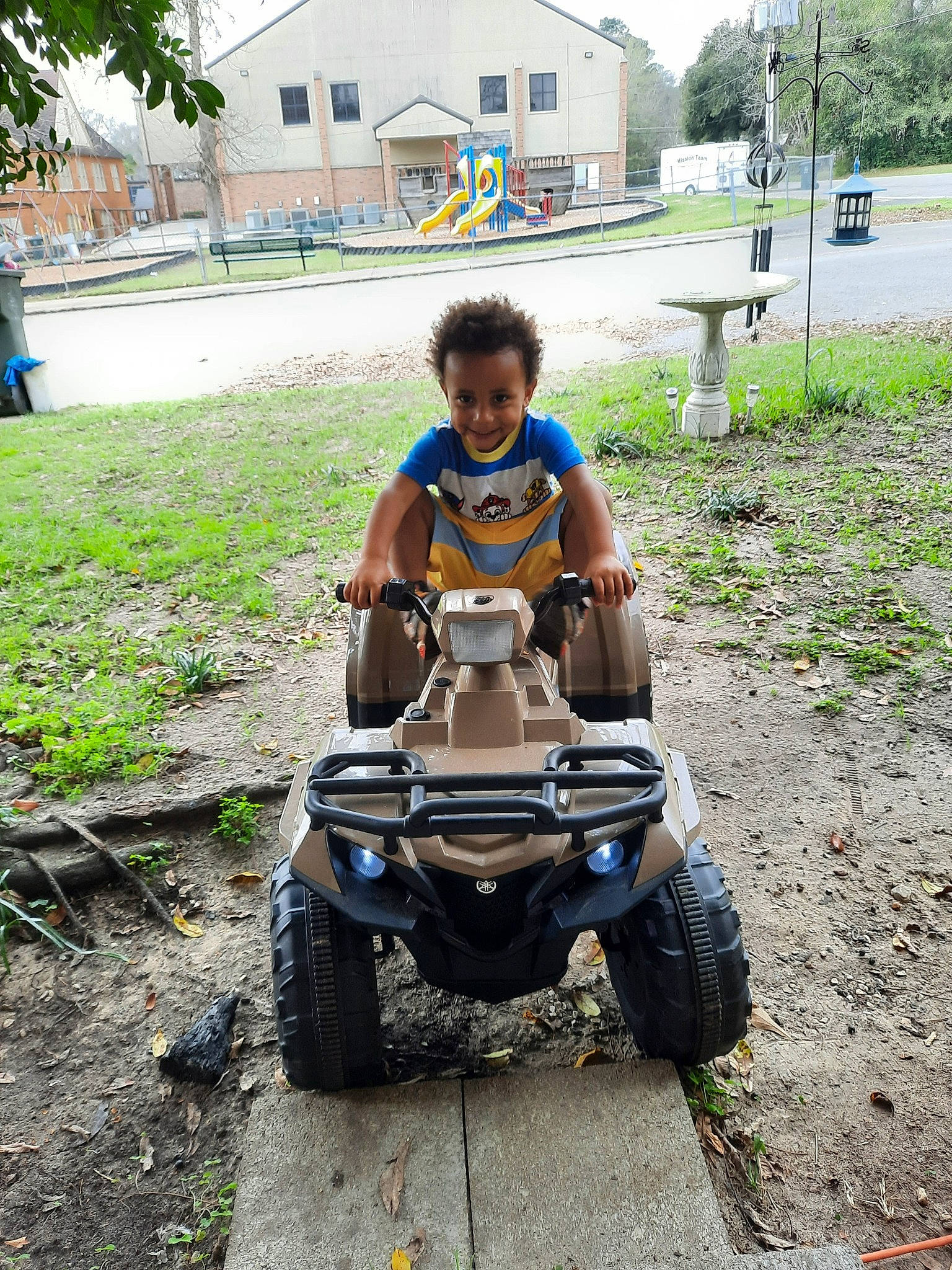 Ivory joined the competition — help win amazing prizes! all_terrain_vehicle, asphalt, auto_part, automotive_design, automotive_exterior, automotive_tire, automotive_wheel_system, bumper, grass, joy, leisure, motor_vehicle, person, plant, recreation, shorts, t_shirt, tire, tread, tree