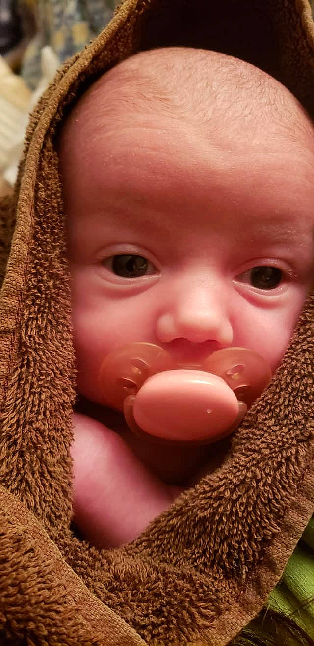 Jaylee is registered to the contest to win money with this photo: baby, cheek, child, close_up, face, joy, nose, person, toddler