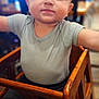 Rafael joined the competition — help win amazing prizes! arms, baby, blurred_background, cartoon_character, child, cozy, cute, expression, face, furniture, high_chair, indoor, infant, lion, pants, person, shirt, sitting, soft_lighting, wooden_chair