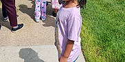 Trinity-Reign joined the competition — help win amazing prizes! child, braids, sidewalk, grass, trees, group, people, park, sunny, casual_clothing, jeans, tshirt, outdoor, shadow, smile, hair, nature, friends, walking, daytime