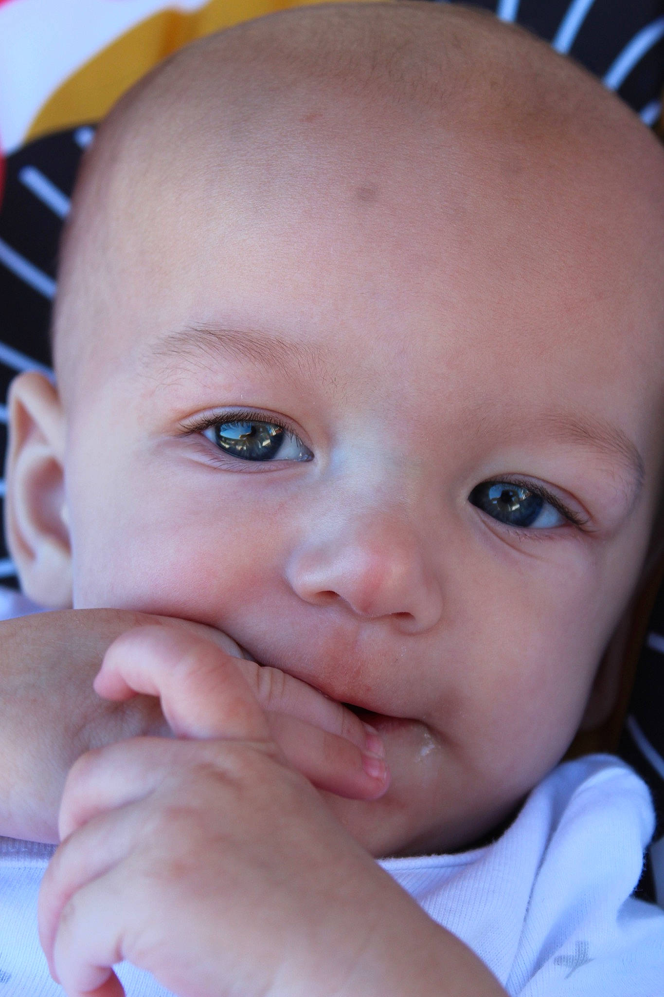 Clayton is registered to the contest to win money with this photo: baby, baby_toddler_clothing, cheek, child, chin, ear, eyebrow, eyelash, finger, fun, gesture, happy, iris, lip, mouth, nail, nose, person, skin, thumb