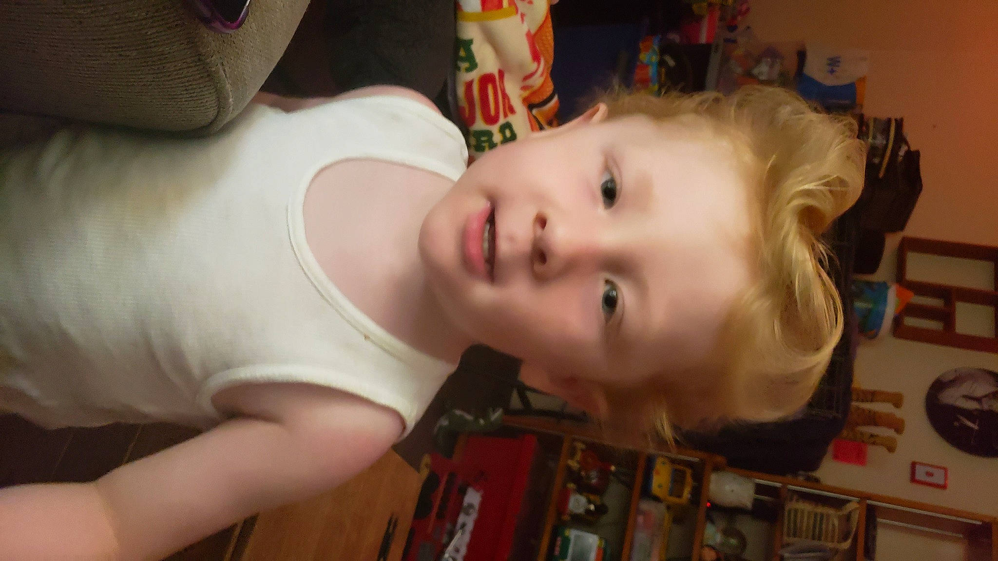 Dustin joined the competition — help win amazing prizes! baby, bookcase, cheek, child, chin, ear, eye, eyebrow, eyelash, forehead, fun, hairstyle, iris, lip, mouth, nose, person, skin, t_shirt, toddler