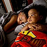 Seth joined the competition — help win amazing prizes! child, baby, sleeping, blanket, bed, indoor, portrait, cozy, cuddle, rest, family, comfort, curly_hair, peaceful, toddler, sibling, warmth, closeup, expression, relaxation