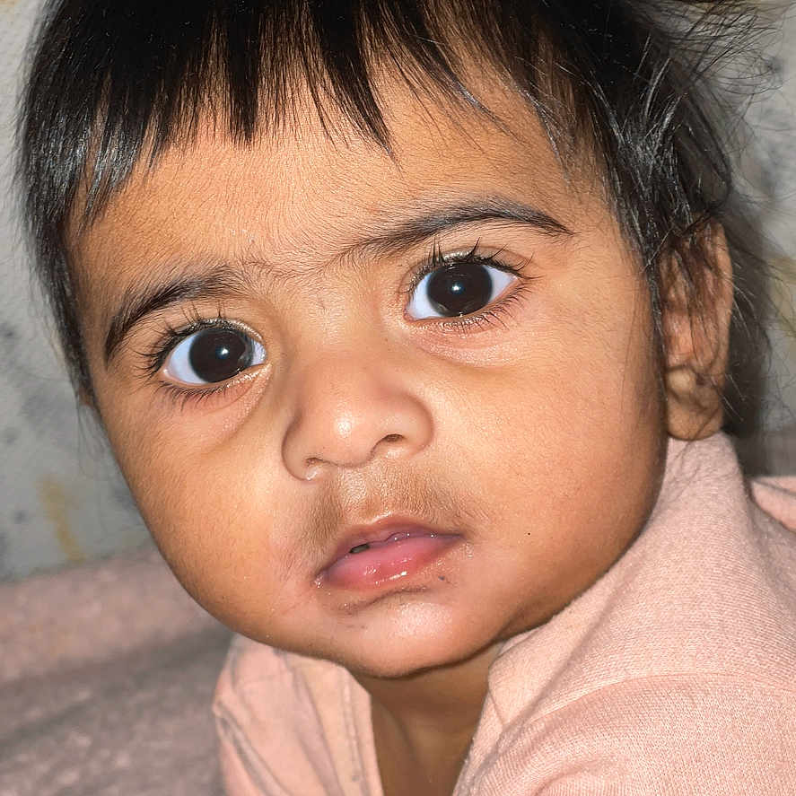 Evelynn joined the competition — help win amazing prizes! baby, blackhair, bodypart, ear, face, finger, freckle, frown, hair, hand, happy, head, mouth, newborn, person, photography, portrait, sad, selfie, smile
