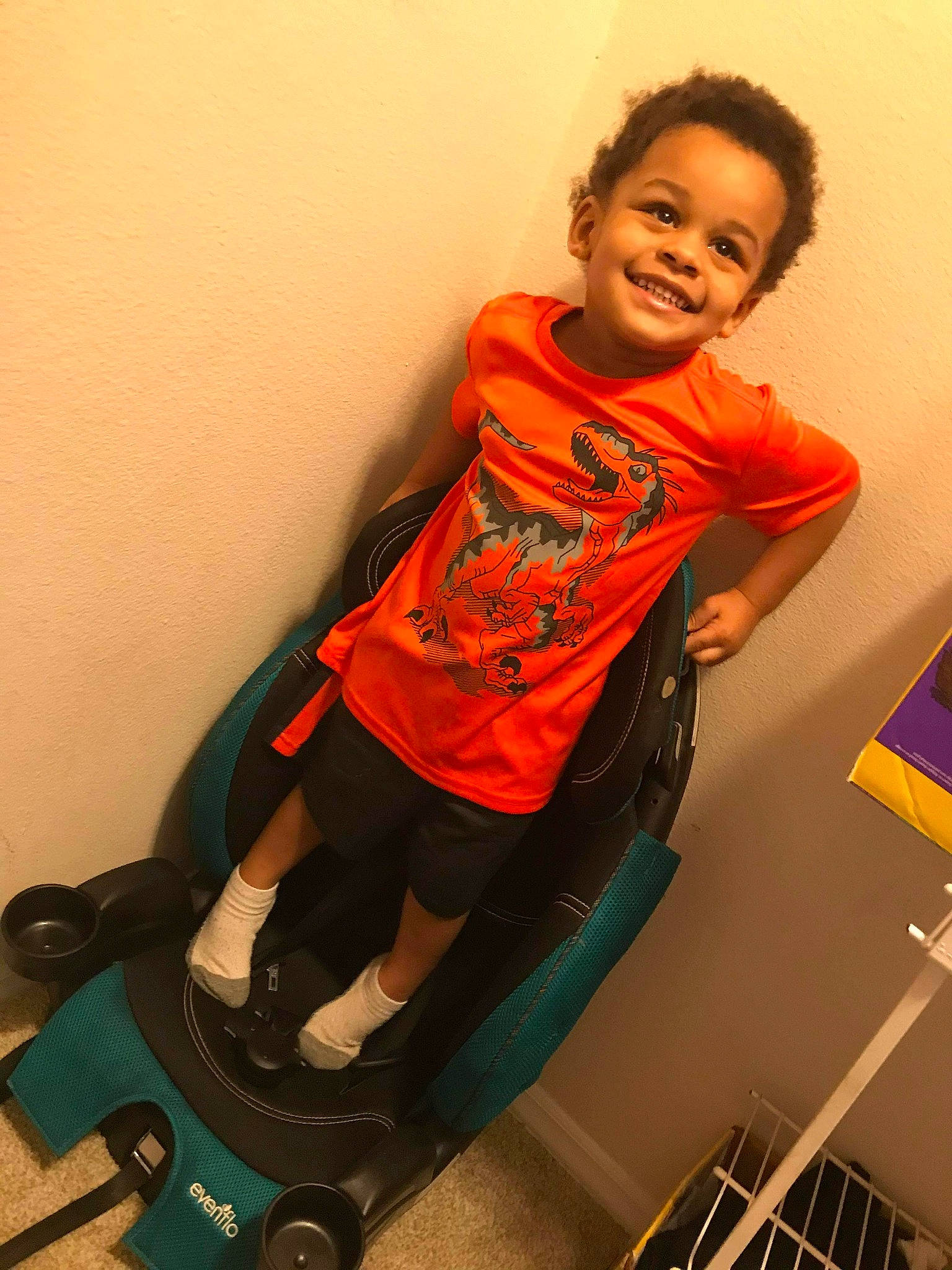 Davon joined the competition — help win amazing prizes! arm, child, cool, joint, joy, knee, leg, person, photography, selfie, shoulder, sitting, standing, t_shirt, toddler