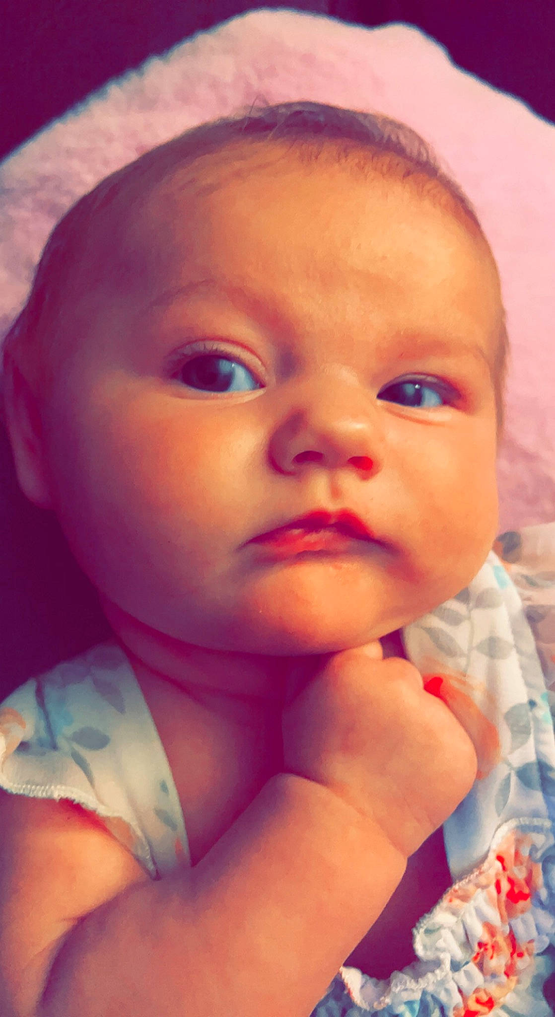 Mylah joined the competition — help win amazing prizes! baby, baby_toddler_clothing, cheek, chest, child, chin, close_up, ear, eyebrow, eyelash, forehead, fun, happy, iris, jaw, lip, mouth, nose, person, skin