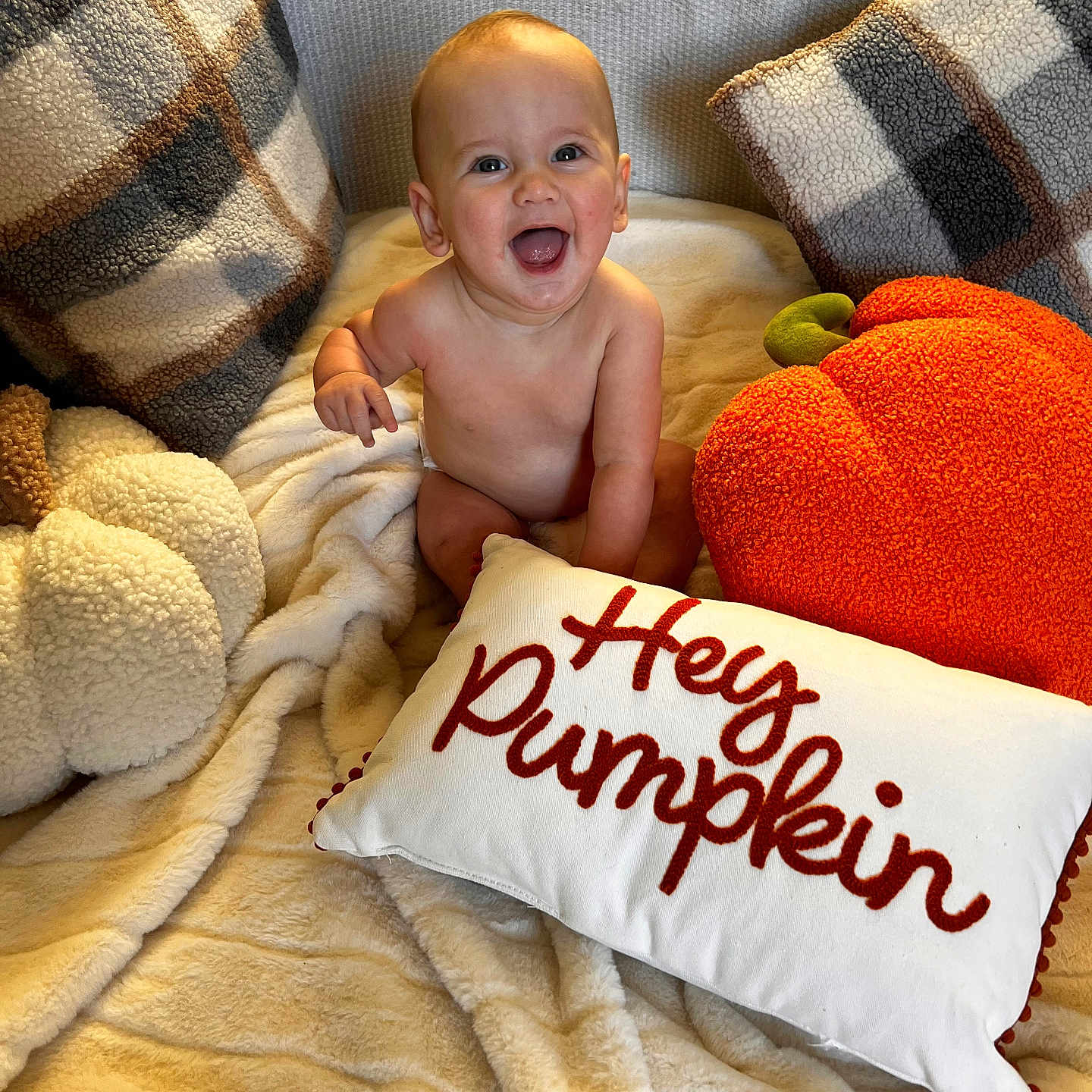 Cruz joined the competition — help win amazing prizes! baby, babylaughing, bed, bedroom, blanket, couch, cushion, face, furniture, happy, head, homedecor, indoors, laughing, person, photography, pillow, portrait, quilt, room