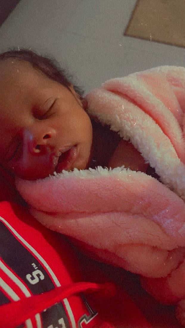 Jaliyah joined the competition — help win amazing prizes! baby, beauty, cheek, child, chin, comfort, eye, eyebrow, eyelash, face, finger, head, human_body, jaw, lip, mouth, neck, nose, person, pink