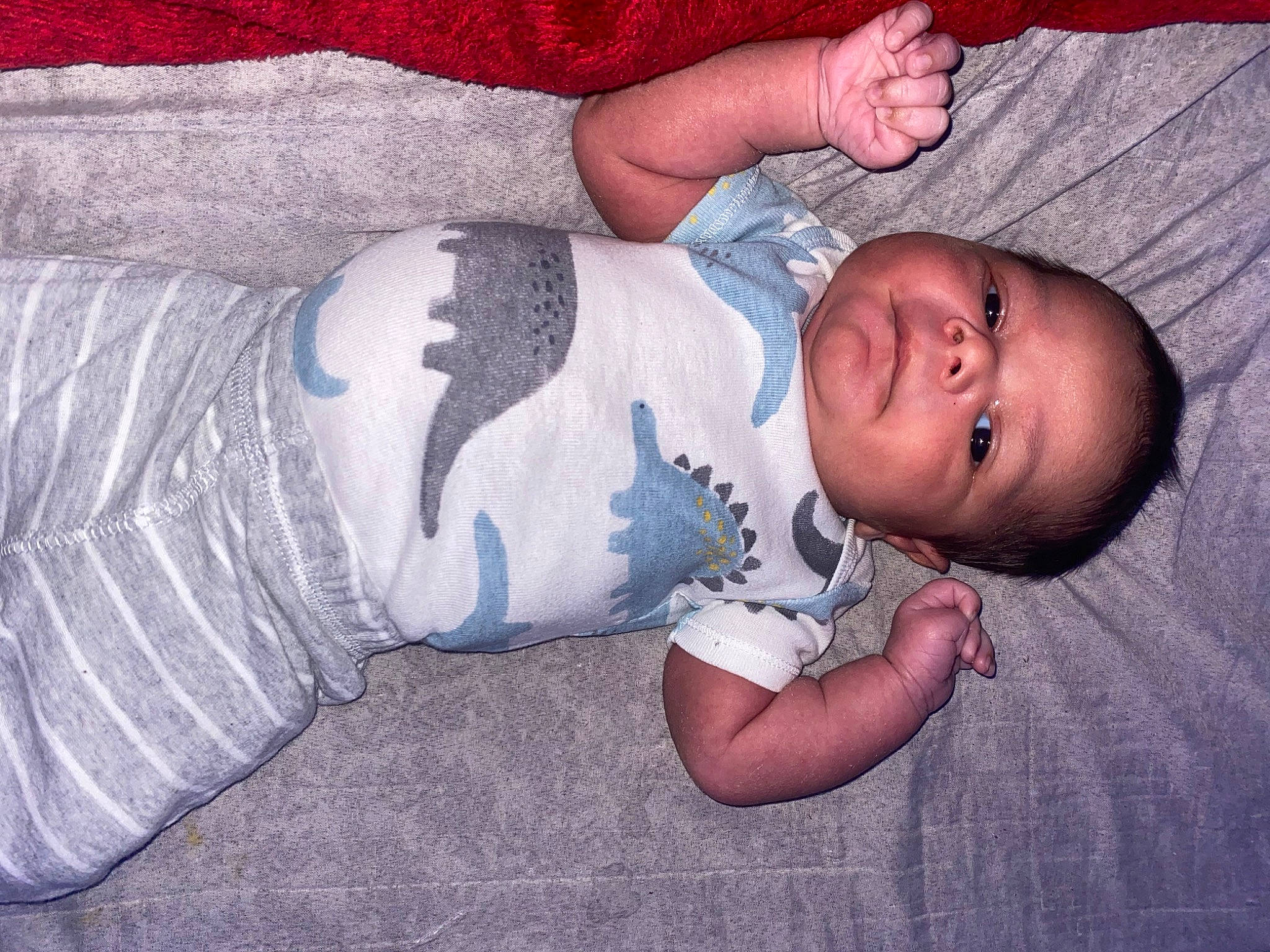 Kamari joined the competition — help win amazing prizes! arm, baby, baby_toddler_clothing, cheek, comfort, eye, facial_expression, finger, hand, human_body, iris, mammal, mouth, nose, organ, person, product, skin, sleeve, textile