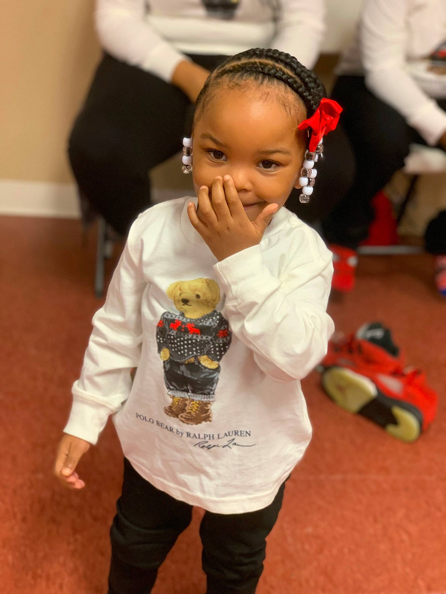 Zoey joined the competition — help win amazing prizes! baby_toddler_clothing, child, competition_event, contact_sport, entertainment, event, flooring, fun, happy, japanese_martial_arts, leisure, party, performing_arts, person, play, recreation, room, skin, sleeve, sports