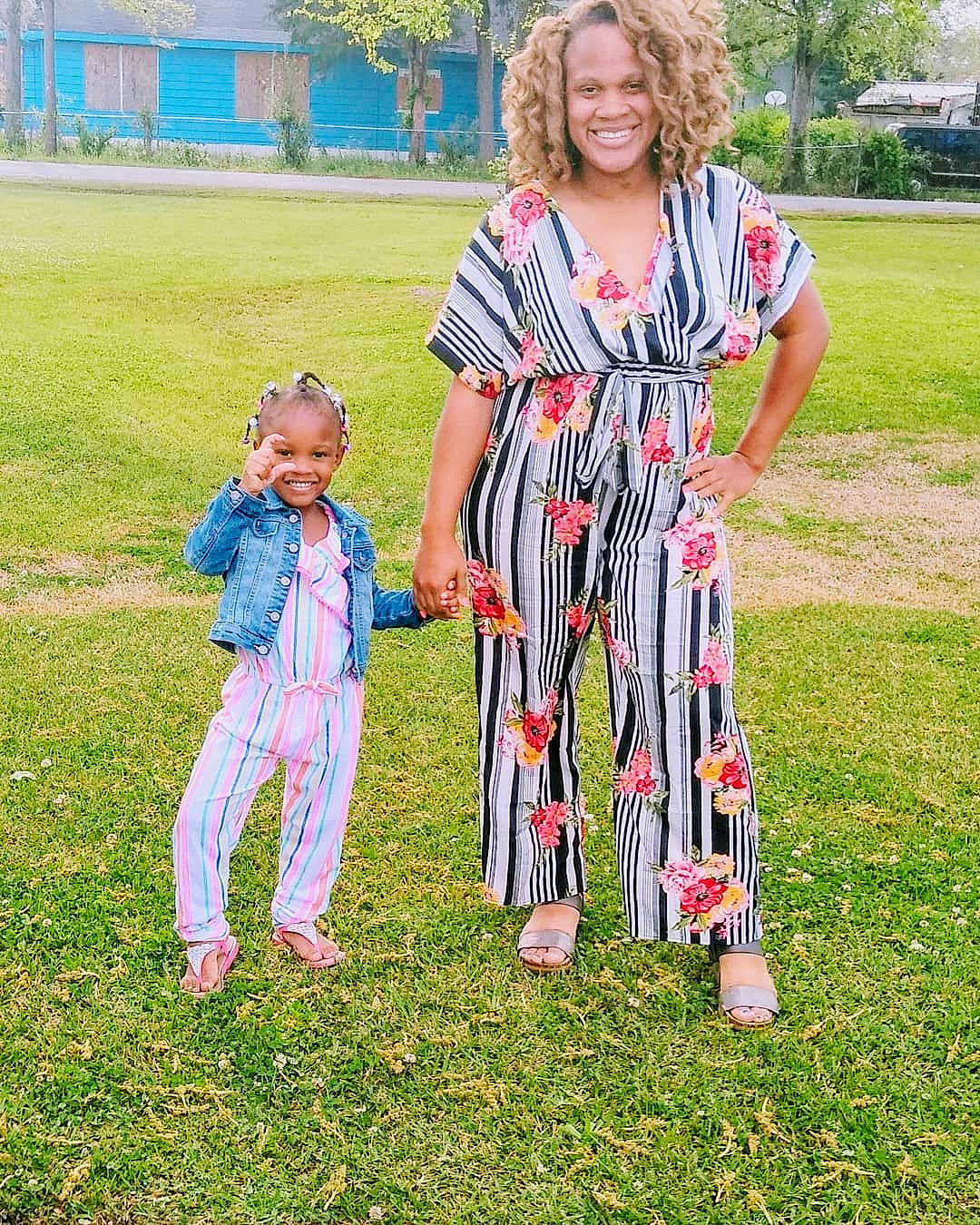 Aleenah Brown is registered to the contest to win money with this photo: child, clothing, fun, grass, joy, lawn, meadow, pajamas, pattern, person, plant, spring, summer