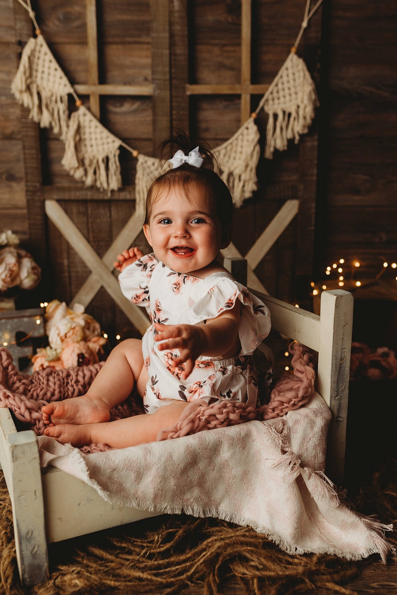 Aubrey is registered to the contest to win money with this photo: baby, baby_toddler_clothing, chair, child, dress, event, eye, fashion_design, flash_photography, fun, hair, hairstyle, happy, head, joy, monochrome, monochrome_photography, person, smile, style