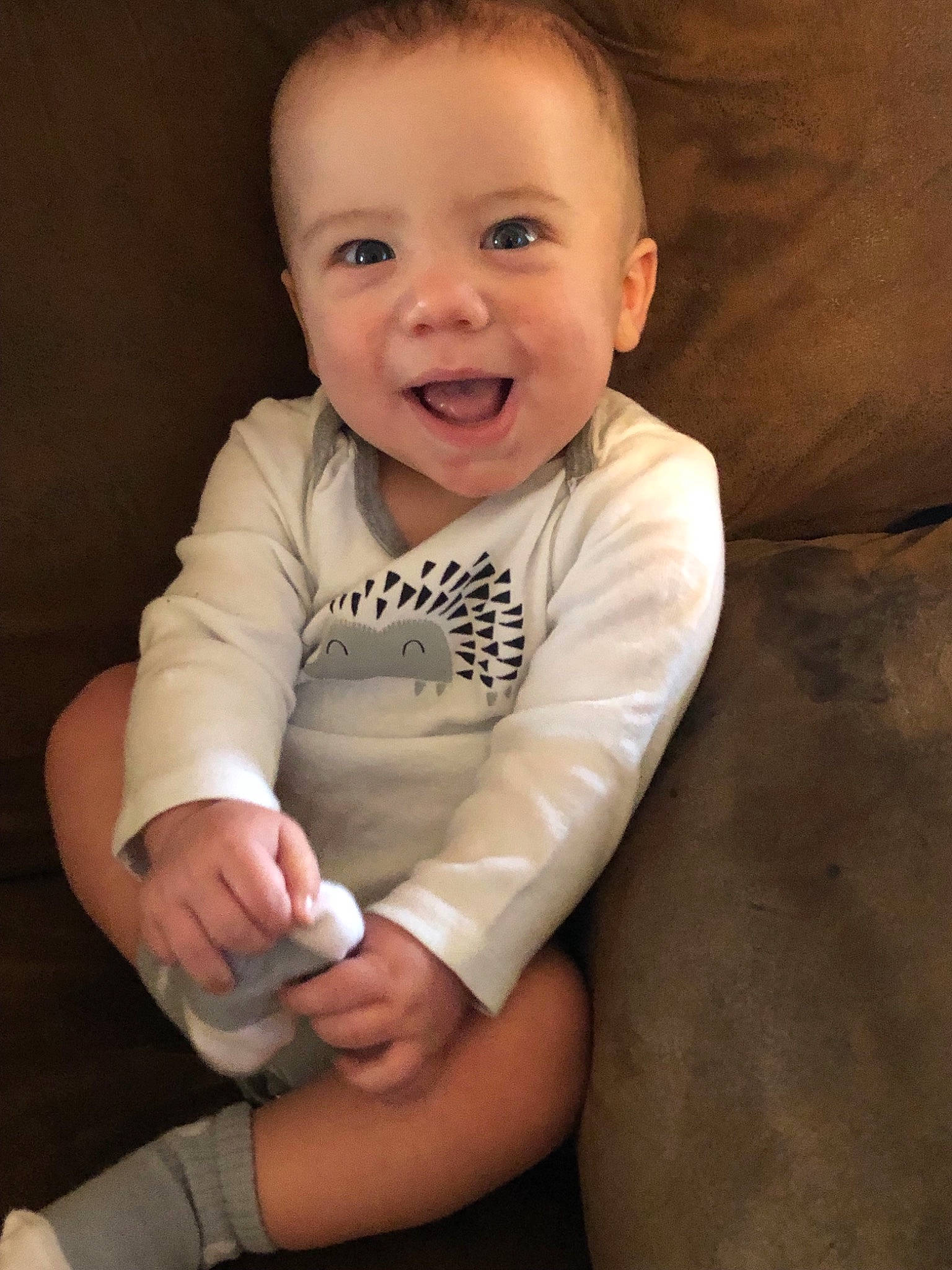 Beaux joined the competition — help win amazing prizes! arm, baby, baby_toddler_clothing, cheek, child, chin, face, finger, hand, head, iris, joy, leg, lip, nose, person, sitting, skin, sleeve, smile