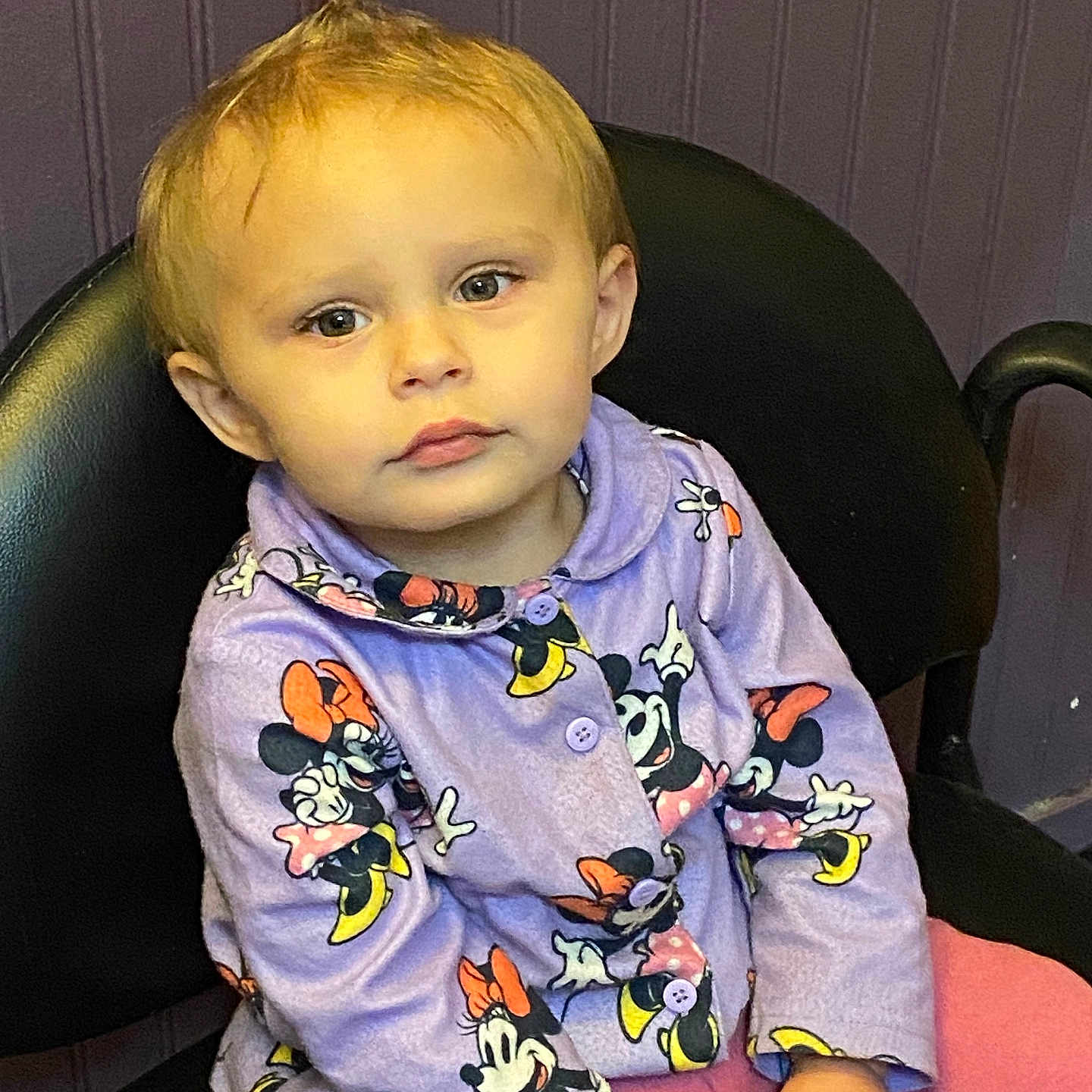 Fabiana is registered to the contest to win money with this photo: baby, blonde, chair, clothing, cushion, face, frown, furniture, hair, head, homedecor, mohawkhairstyle, pajamas, person, photography, portrait, sad, sitting, sleeve